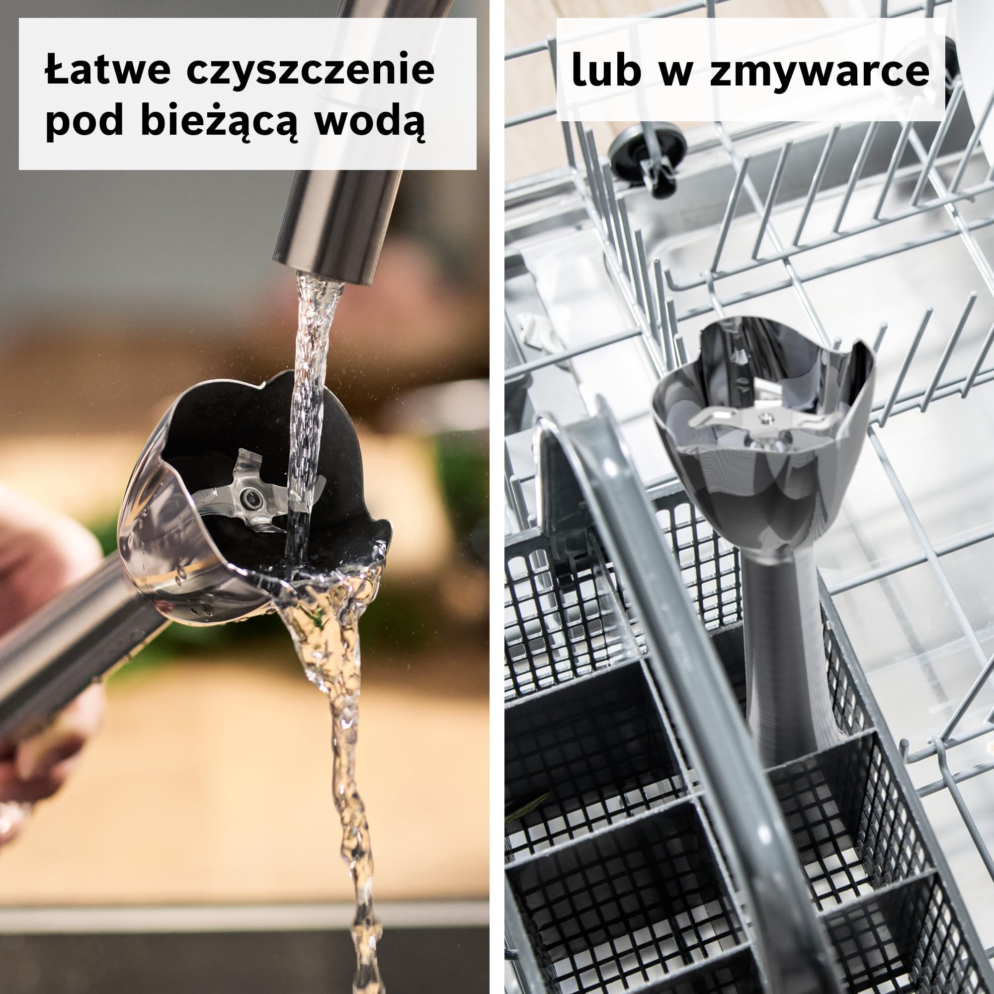 Bosch, blender ręczny, ErgoMaster Series 6, silnik 1200 W z chłodzeniem powietrznym, dynamiczna regulacja prędkości, system QuattroBlade Pro, akcesoria w zestawie, MSM6M820