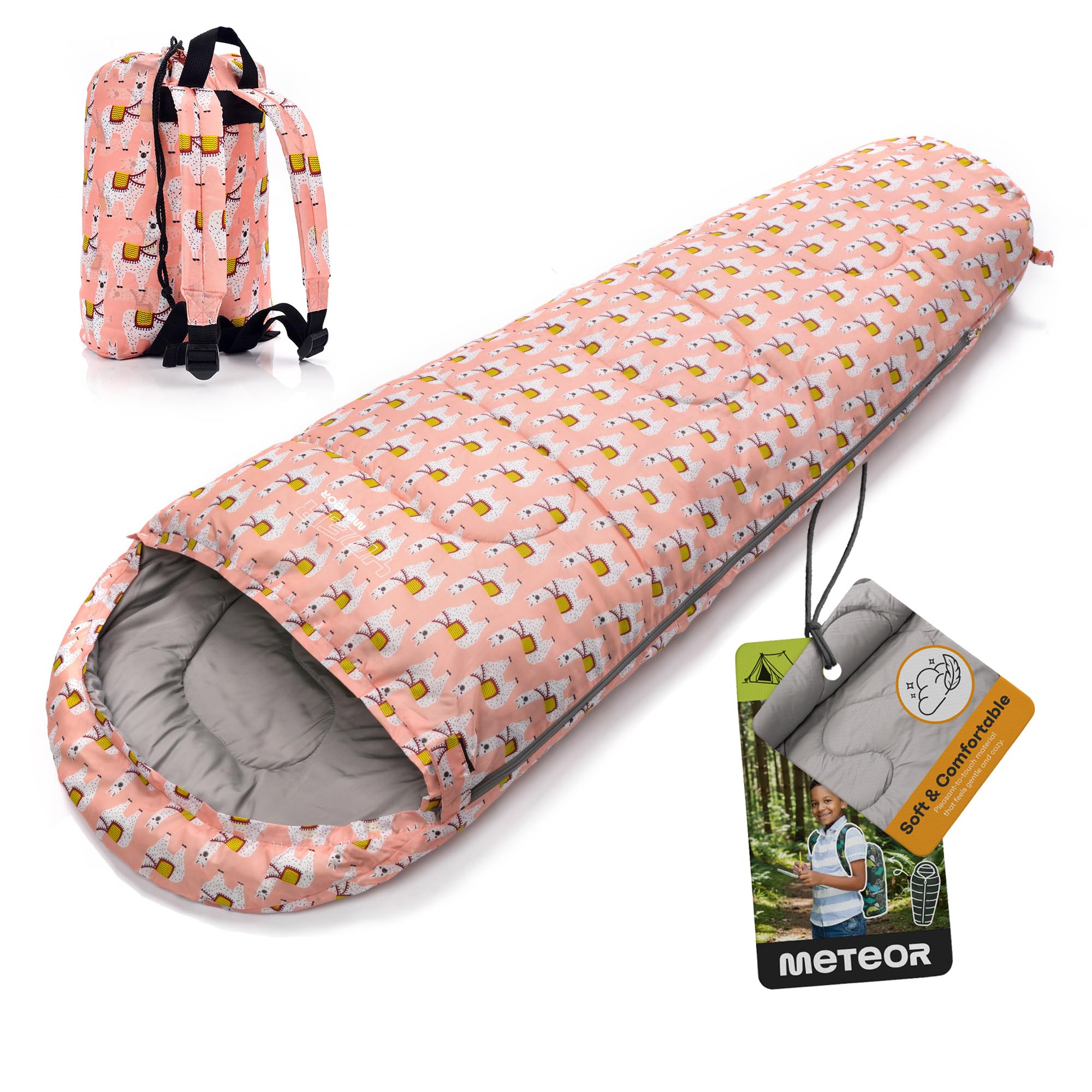 Sleeping Bag for Children - Mummy sleeping bag with hood - camping