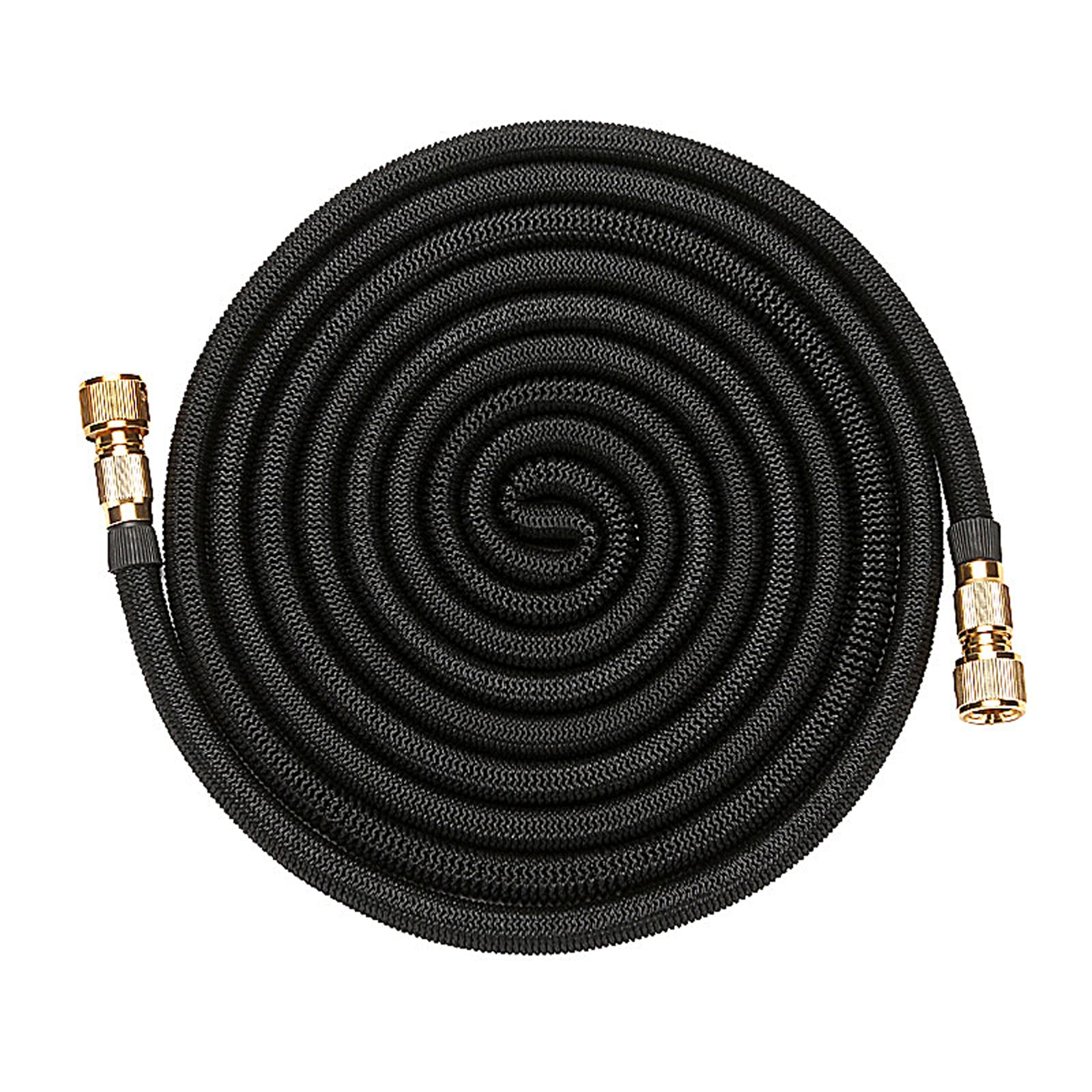 Manguera extensible de 2,5 m para jardín, riego de alta presión, material TPE flexible con conectores de latón recubierto de nailon para lavado de mascotas y coches