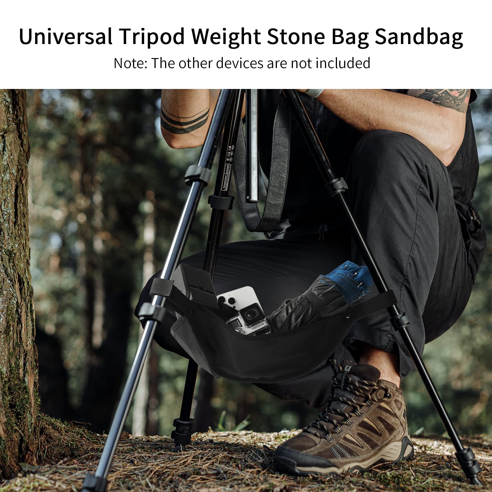 Amazon.com : Selens Tripod Weight Bag Black Durable Tripod Stone