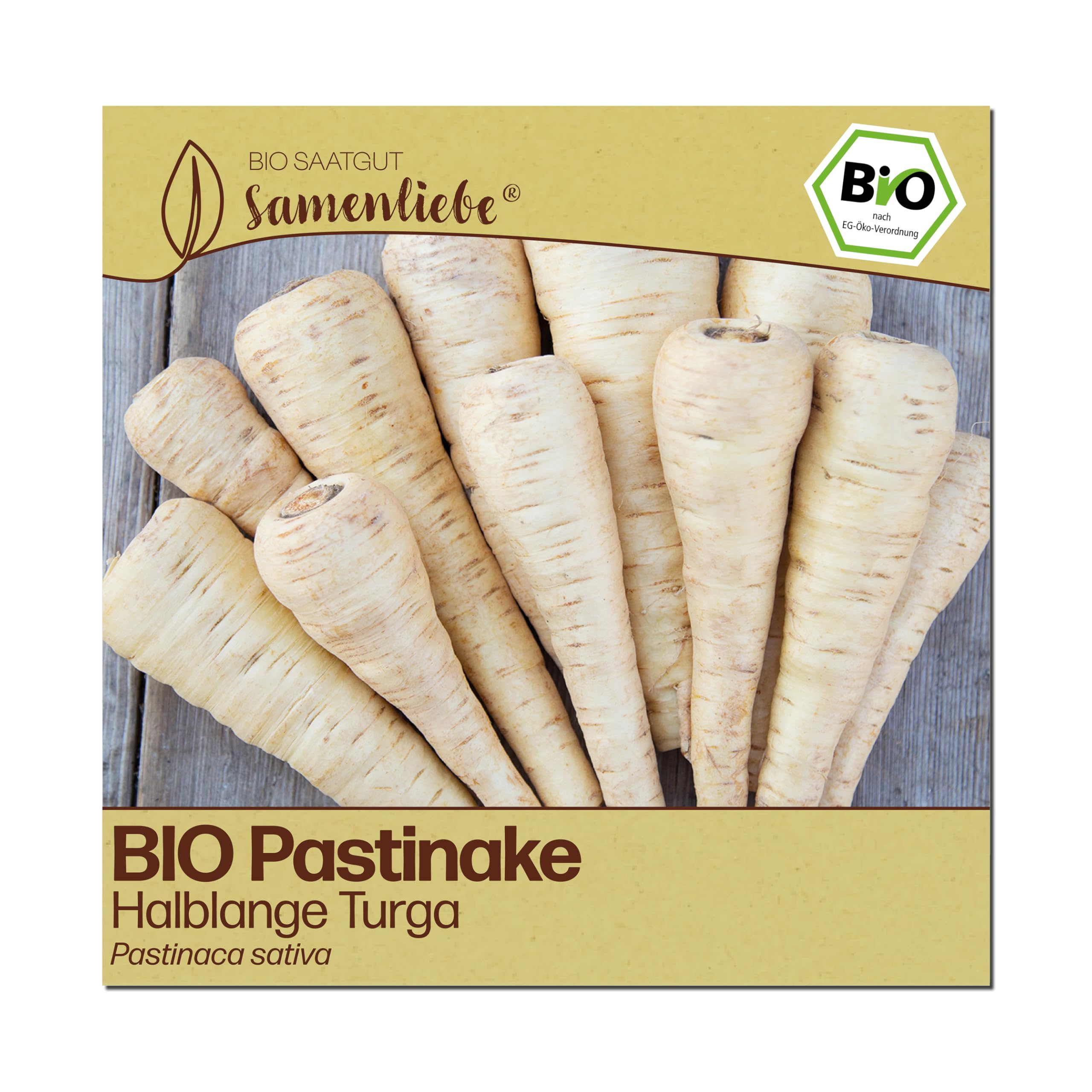 Samenliebe BIO Pastinake Samen | Halblange Turga - winterhart - samenfestes BIO Saatgut