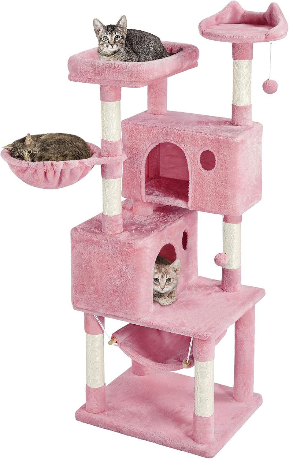 Topeakmart MultiLevel Cat Tree, Large Cat Tower with