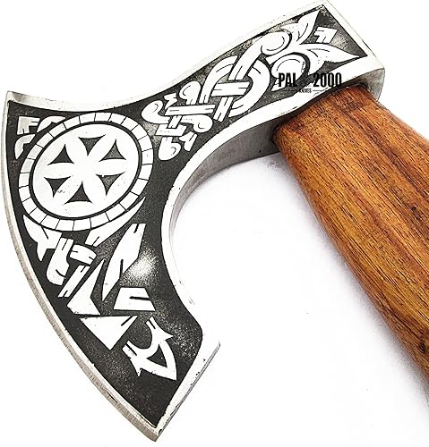 Miniatura 7 de AX-9963 Viking Barbudo Camping Hacha de hacha para dividir