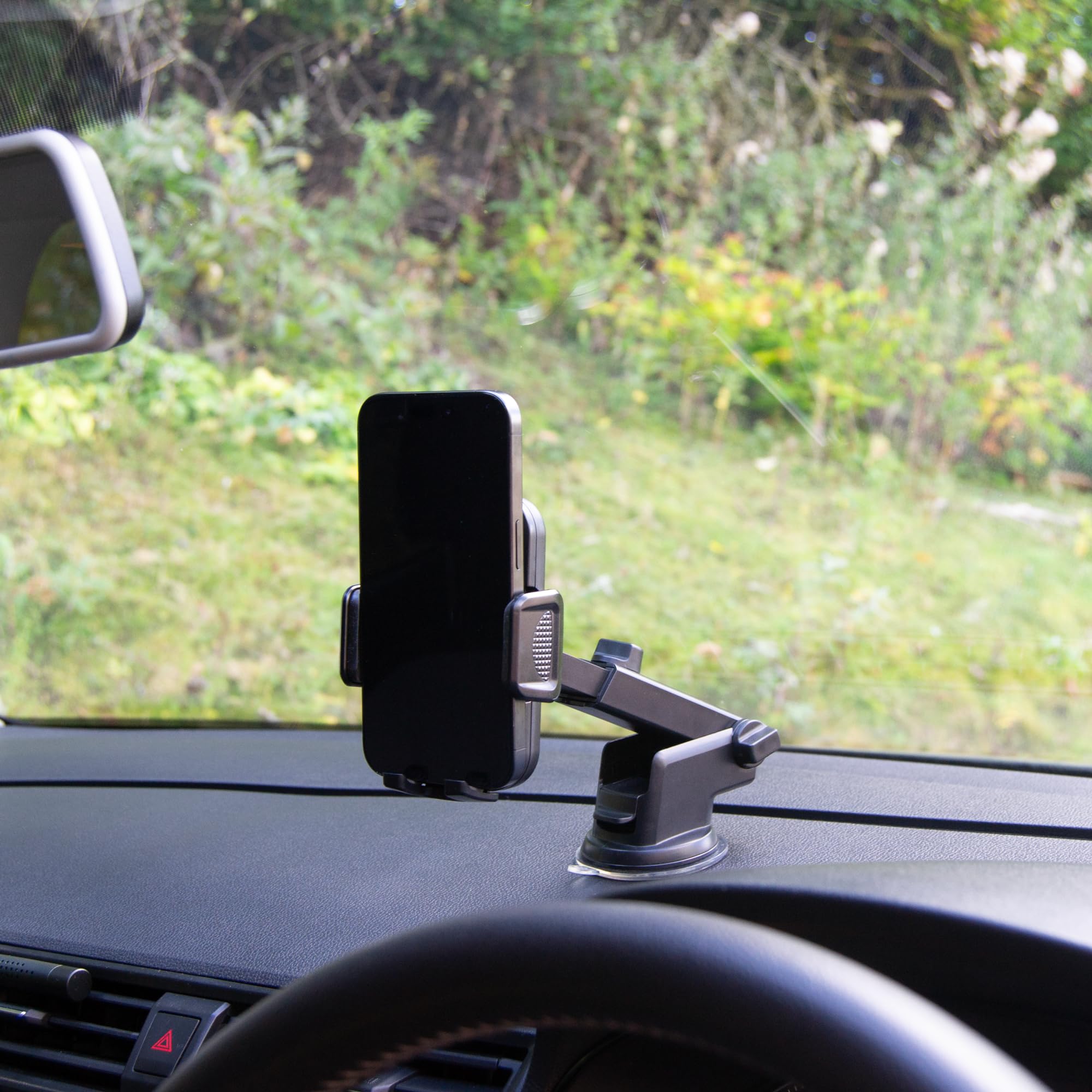 Sakura Universal Suction Cup Car Phone Holder, Black - Image 3