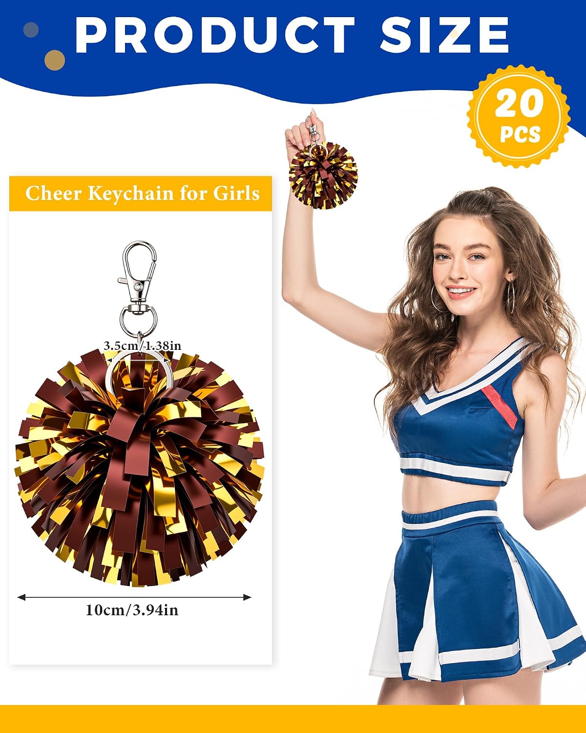 Remuuly Cheer Pom Pom Keychain image 2