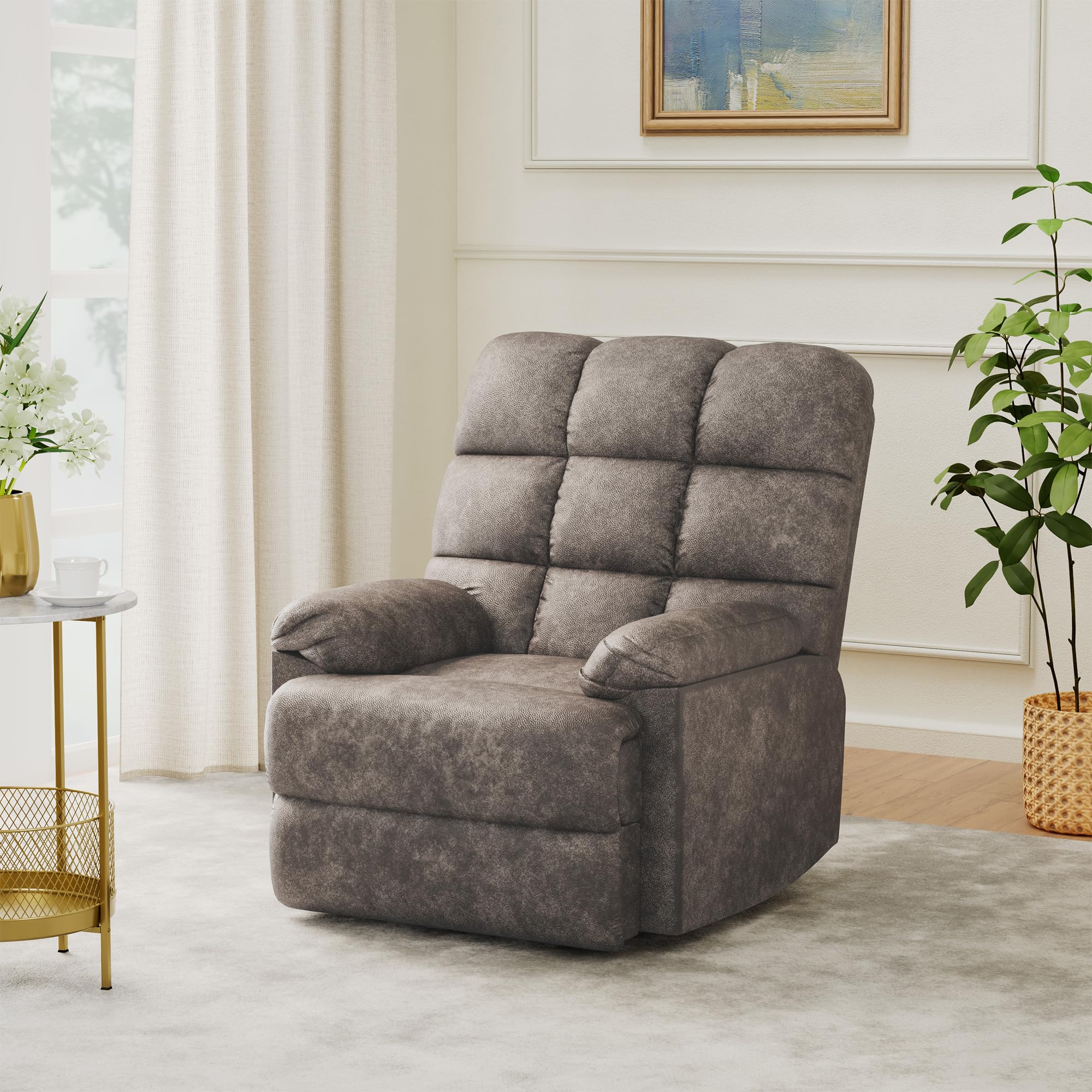 Amazon Brand - Solimo Biela 1 Seater Fabric Recliner (Brown) (B0862RSLNX) Amazon Price History, Amazon Price Tracker