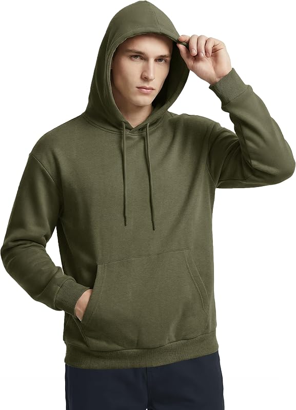 Gofeat Pullover Hoodies for Men Fleece Lined Midweight Hooded Sweatshirt image 3