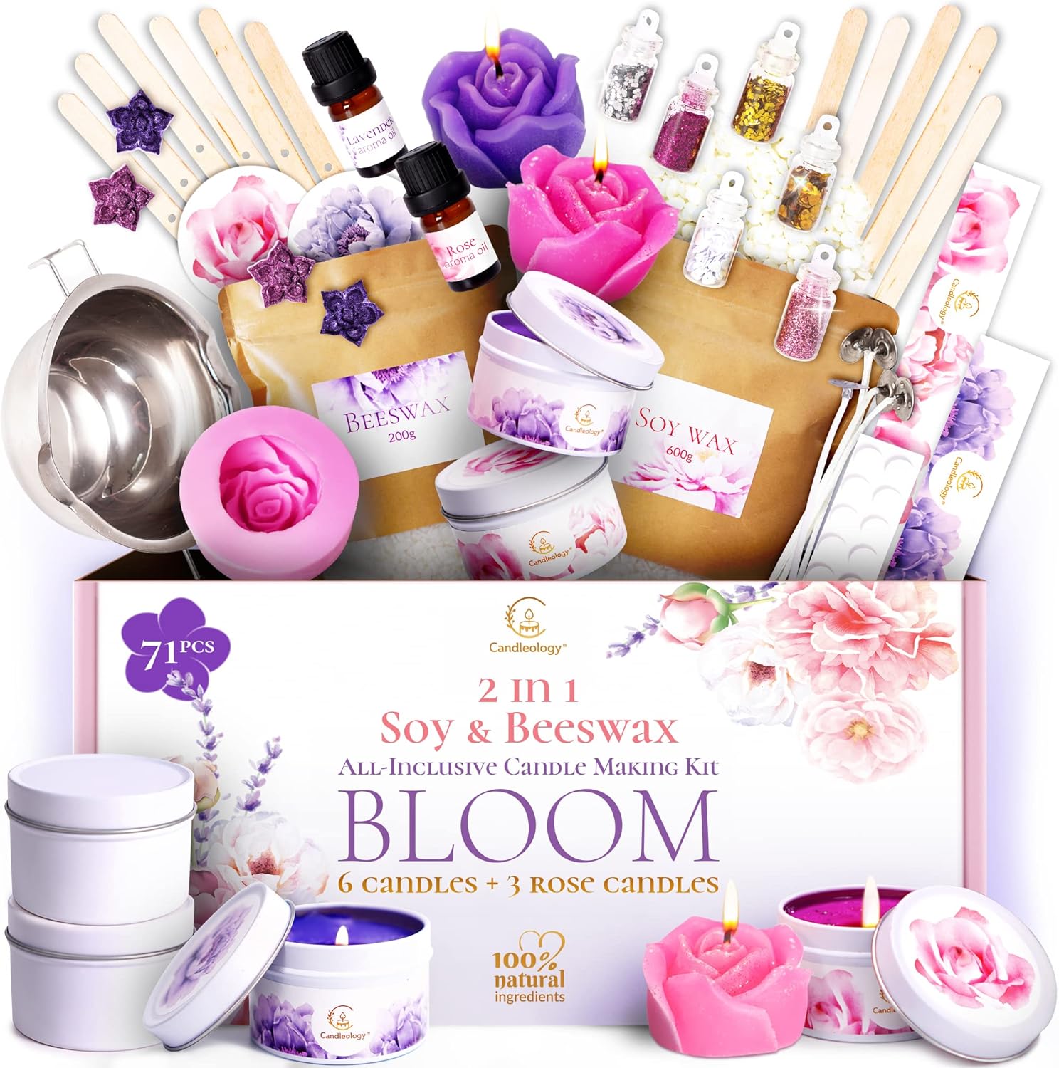 Soy Wax Candle Making Kit for Adults (Includes Soy Wax