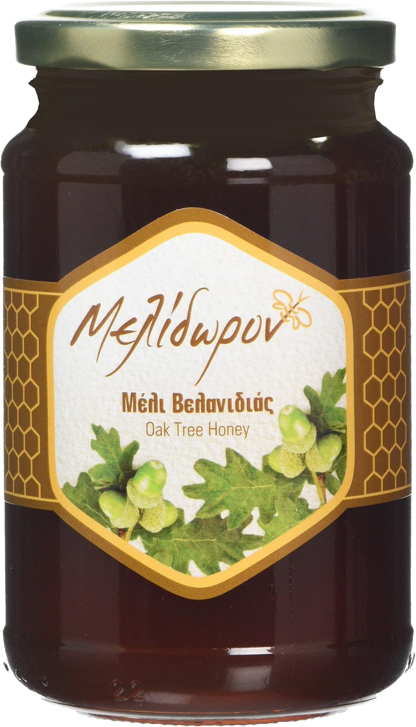 Melidoron Raw Greek Oak Tree Honey, 450 g - UNHEATED, NEW HARVEST