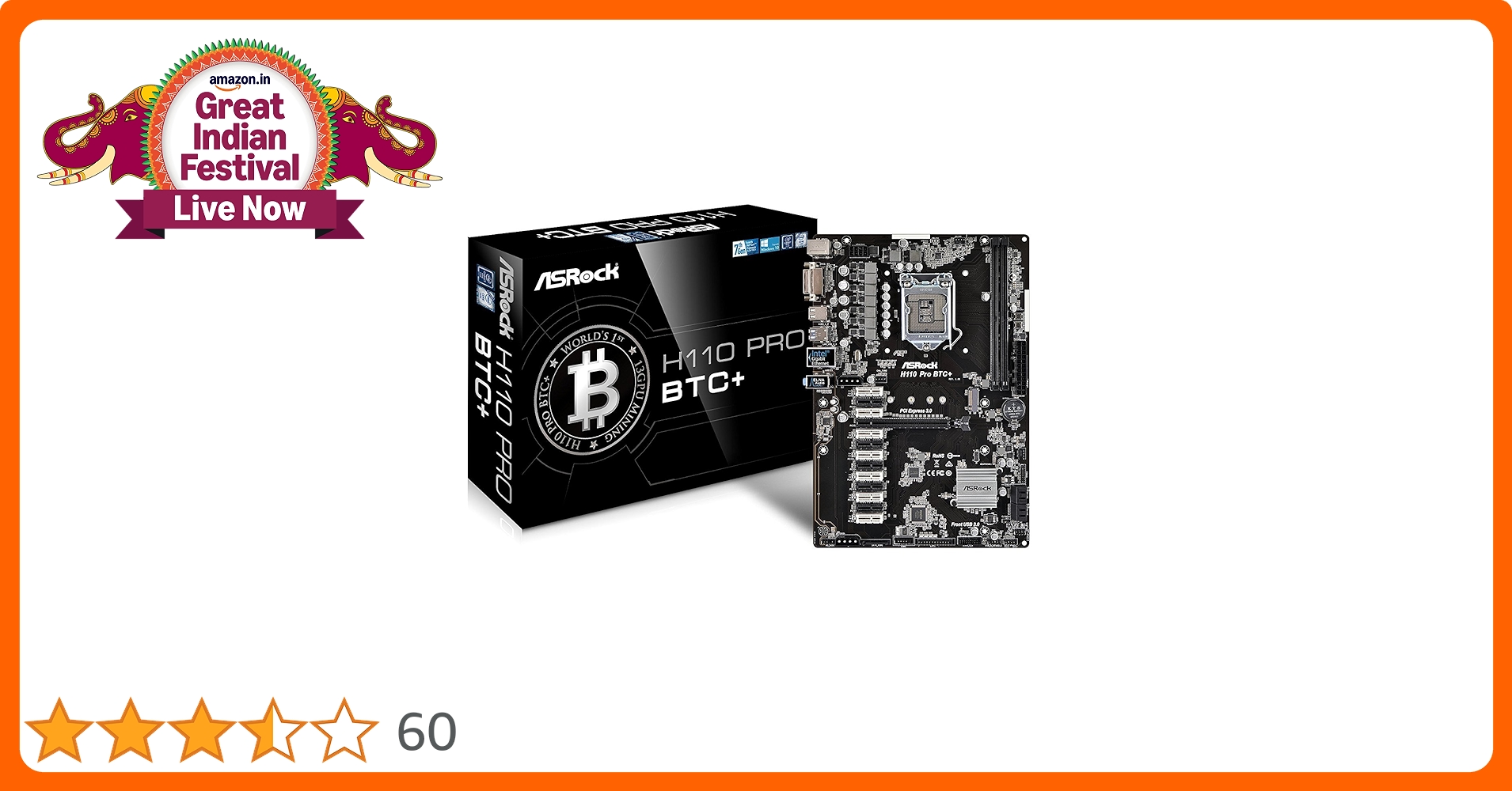 Amazon.in: Buy ASRock H110 PRO BTC+ 13GPU Mining Motherboard