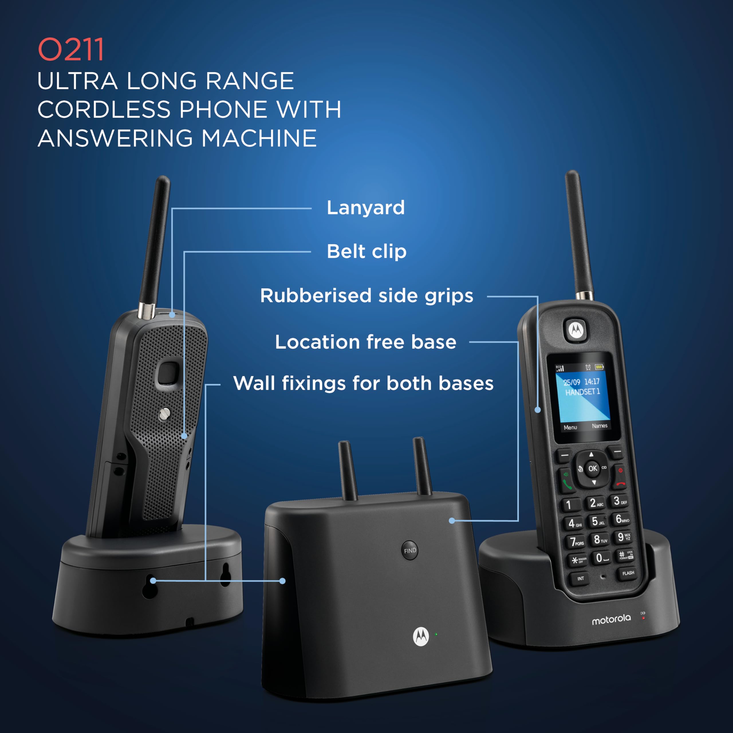 Panasonic Cordless Phone Motorola Cordless Phone System With Answering ...