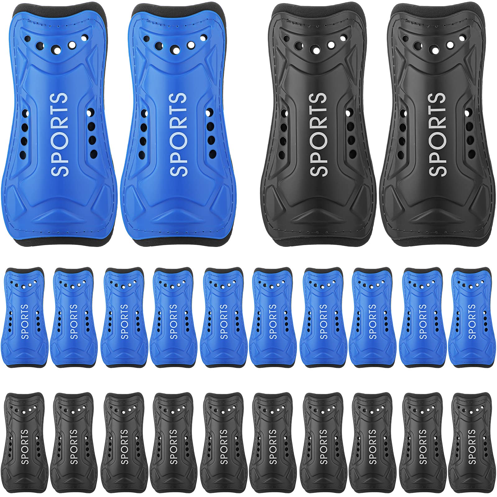 Civaner 12 Pairs Youth Soccer Shin Guards