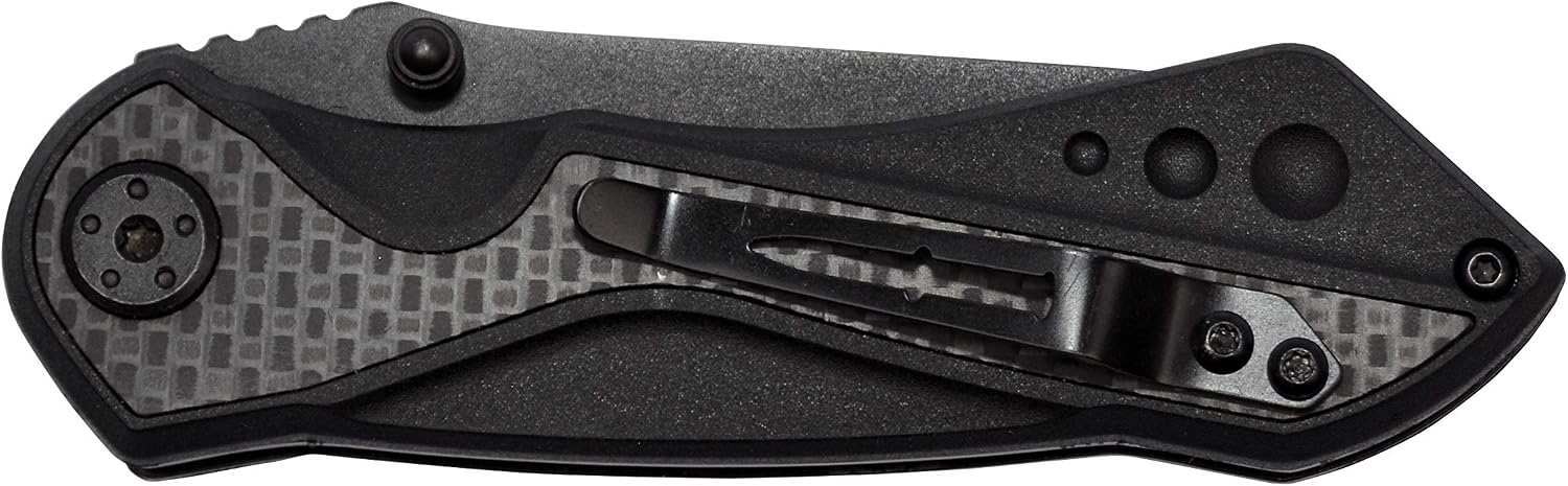 Camillus Machine / 6.75" Overall / 2.75" Drop Point Blade / 420SS / Carbon Fiber & Aluminum Handle