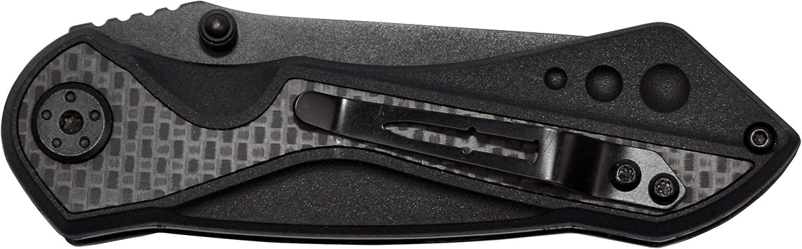 Camillus Machine / 6.75 Overall / 2.75 Drop Point Blade / 420SS / Carbon Fiber & Aluminum Handle