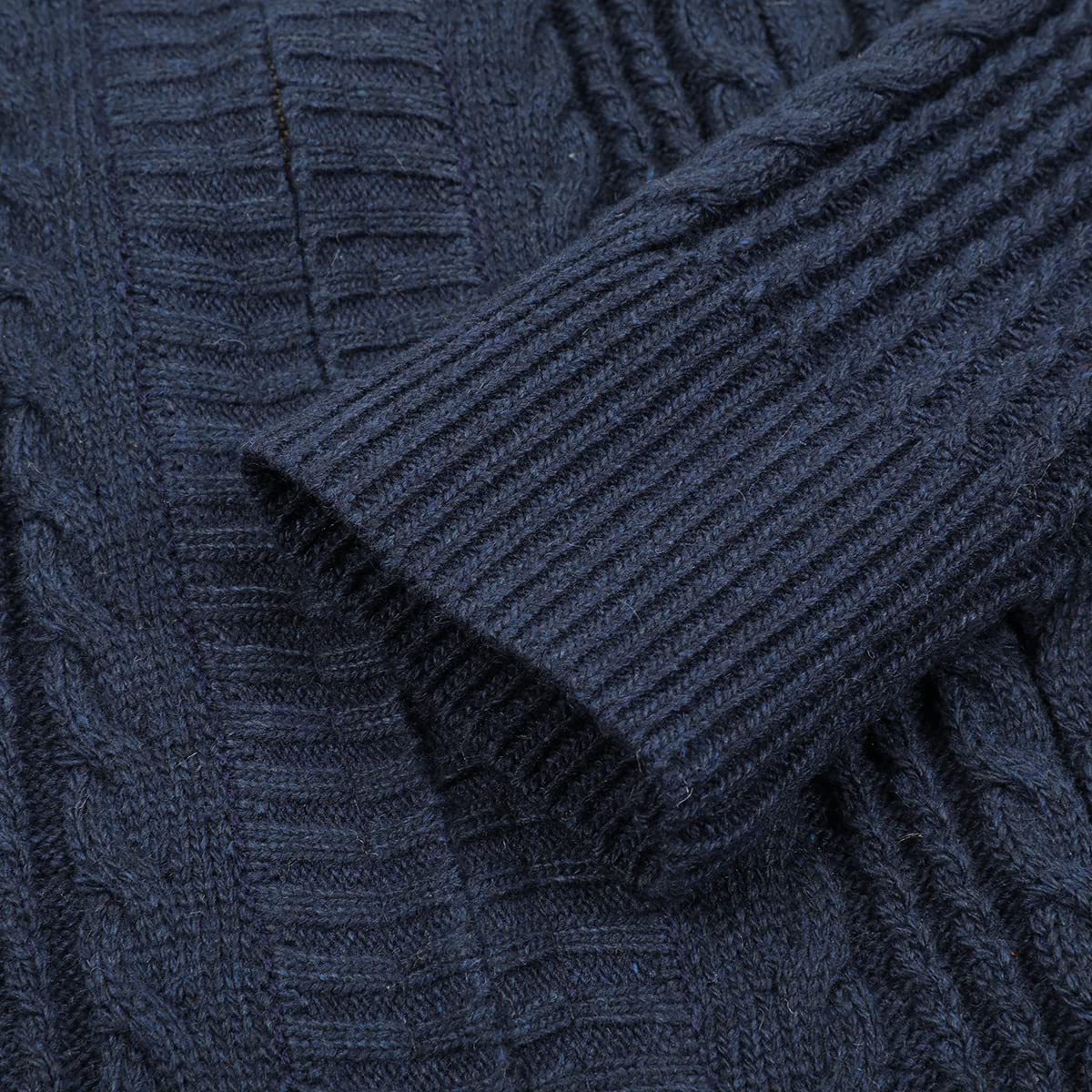 Allthemen Cárdigan Hombre Chaqueta de Punto Invierno Cremallera Color sólido Cuello levantado