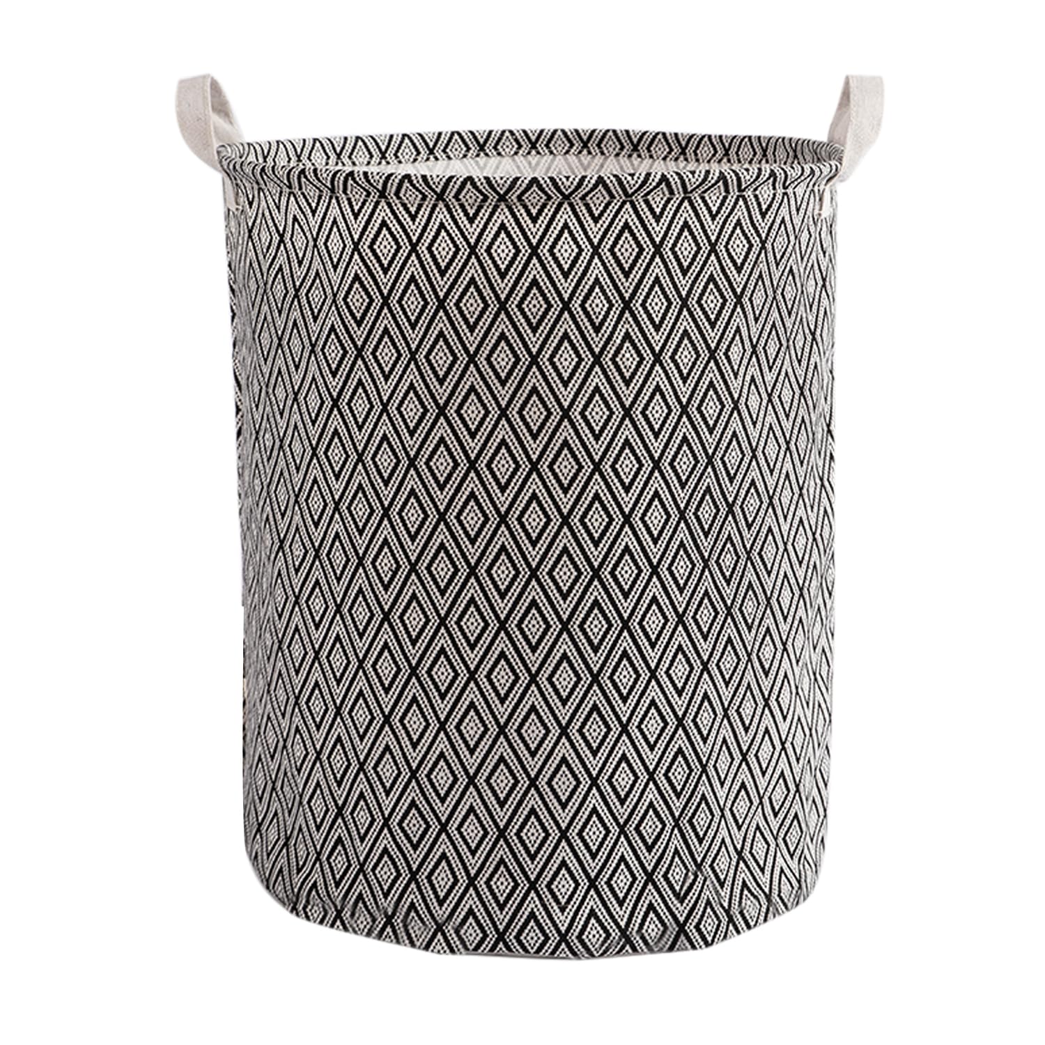 HOKIPO Folding Laundry Basket for Clothes, Round Collapsible Storage Basket - Large 43 LTR (NEW2827) DIAMOND (B09VPM2BSD) Amazon Price History, Amazon Price Tracker