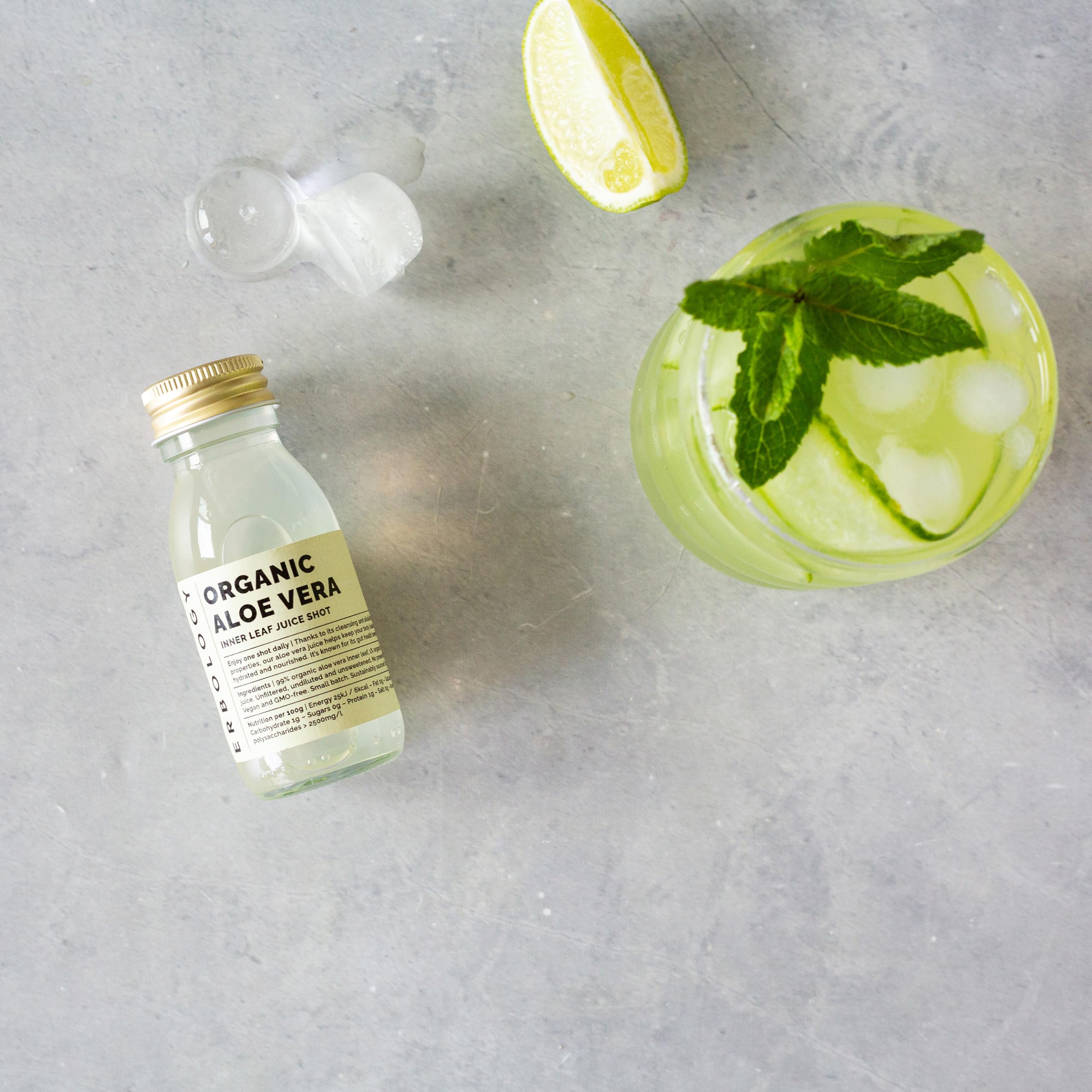 100% Bio-Aloe-Vera-Saft 12 Tägliche Shots (je 60 ml)