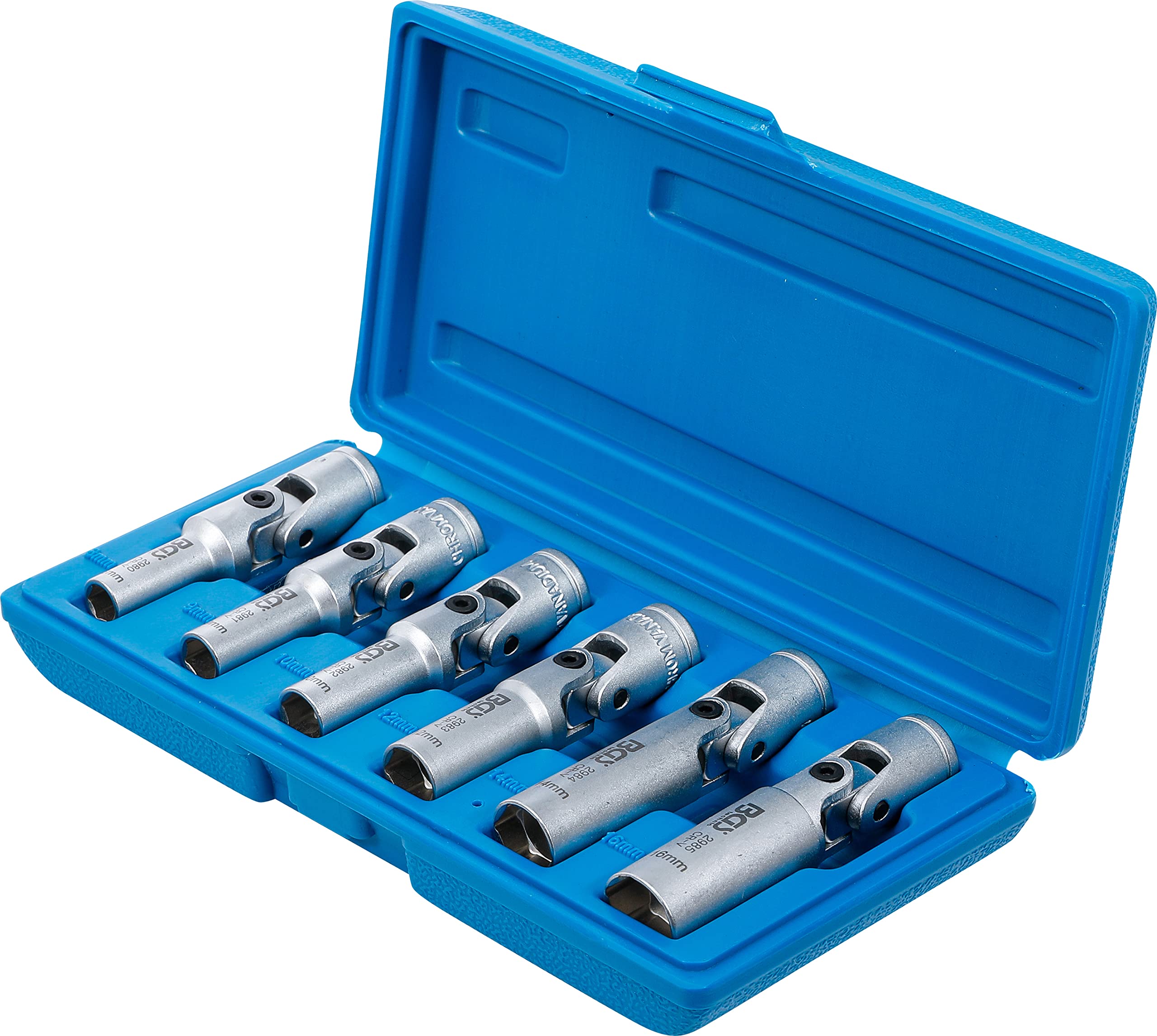 BGS 2990 | Juego de llaves articuladas para calentadores universales, hexagonal | entrada 10 mm (3/8") | 8-16 mm | 6 piezas