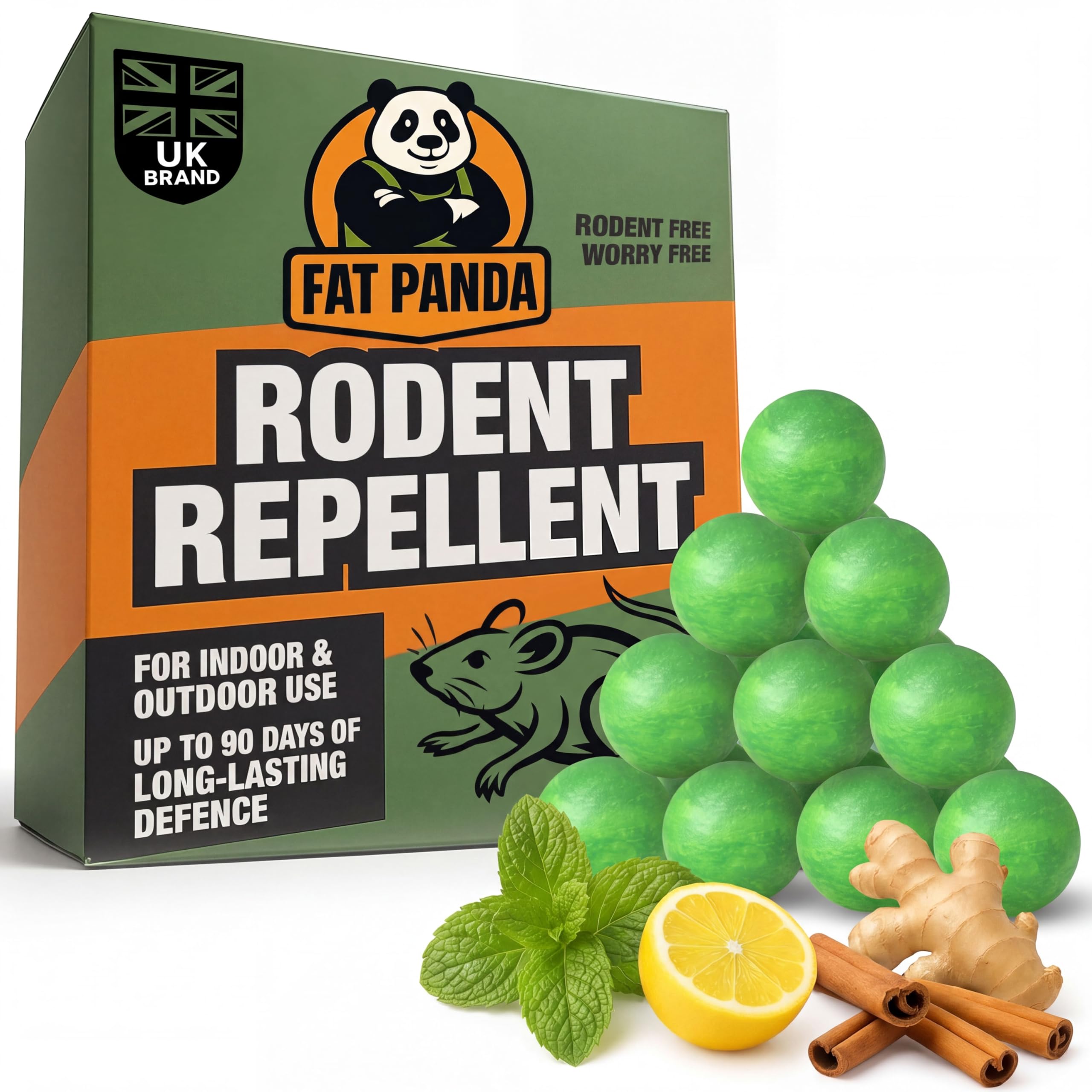 Mouse Repellent | 10PCS Rodent Repellent Ball Indoor & Outdoor Use | Peppermint Oil Mice & Rat Repellent for Pest Insect Control | Long-Lasting | Safe Around Pets & Children
