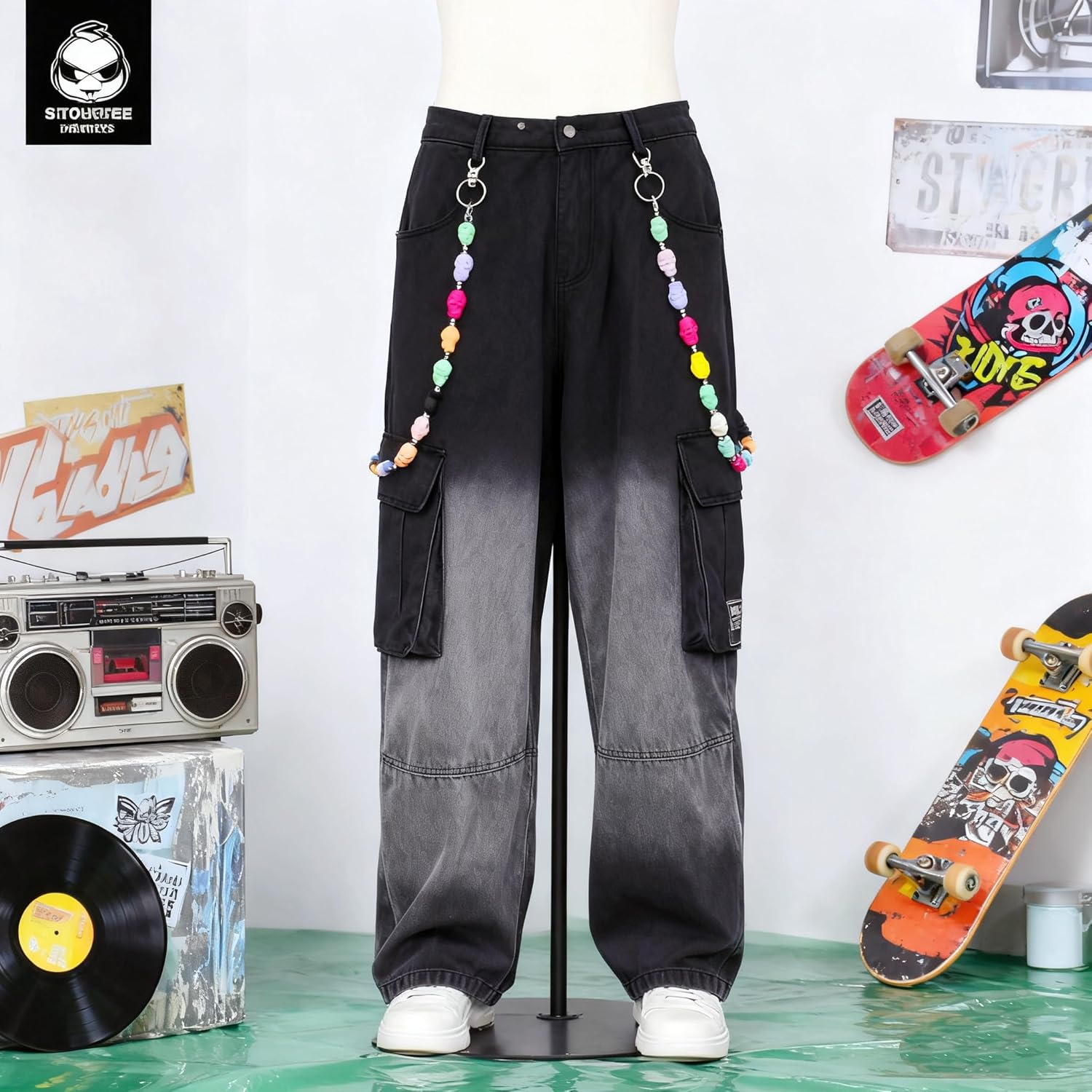 Layered Punk Pants Chain for Men Women, Gothic Hip Hop Jean Chain Wallet Chain Biker Trouser Chain, Goth Emo Fashion Keychain Accessories - Image 6