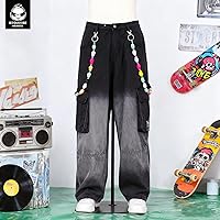 Vista 75 de Cadenas punk unisex para pantalones, cadenas de cinturón de alta resistencia, pantalones de hip hop, cadena de jeans con cierres de langosta