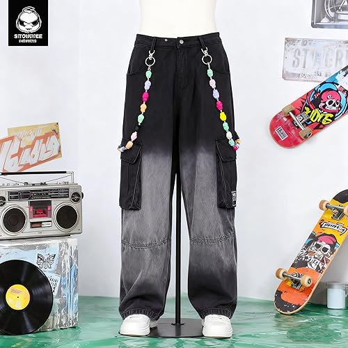 Miniatura 75 de Cadenas punk unisex para pantalones, cadenas de cinturón de alta resistencia, pantalones de hip hop, cadena de jeans con cierres de langosta