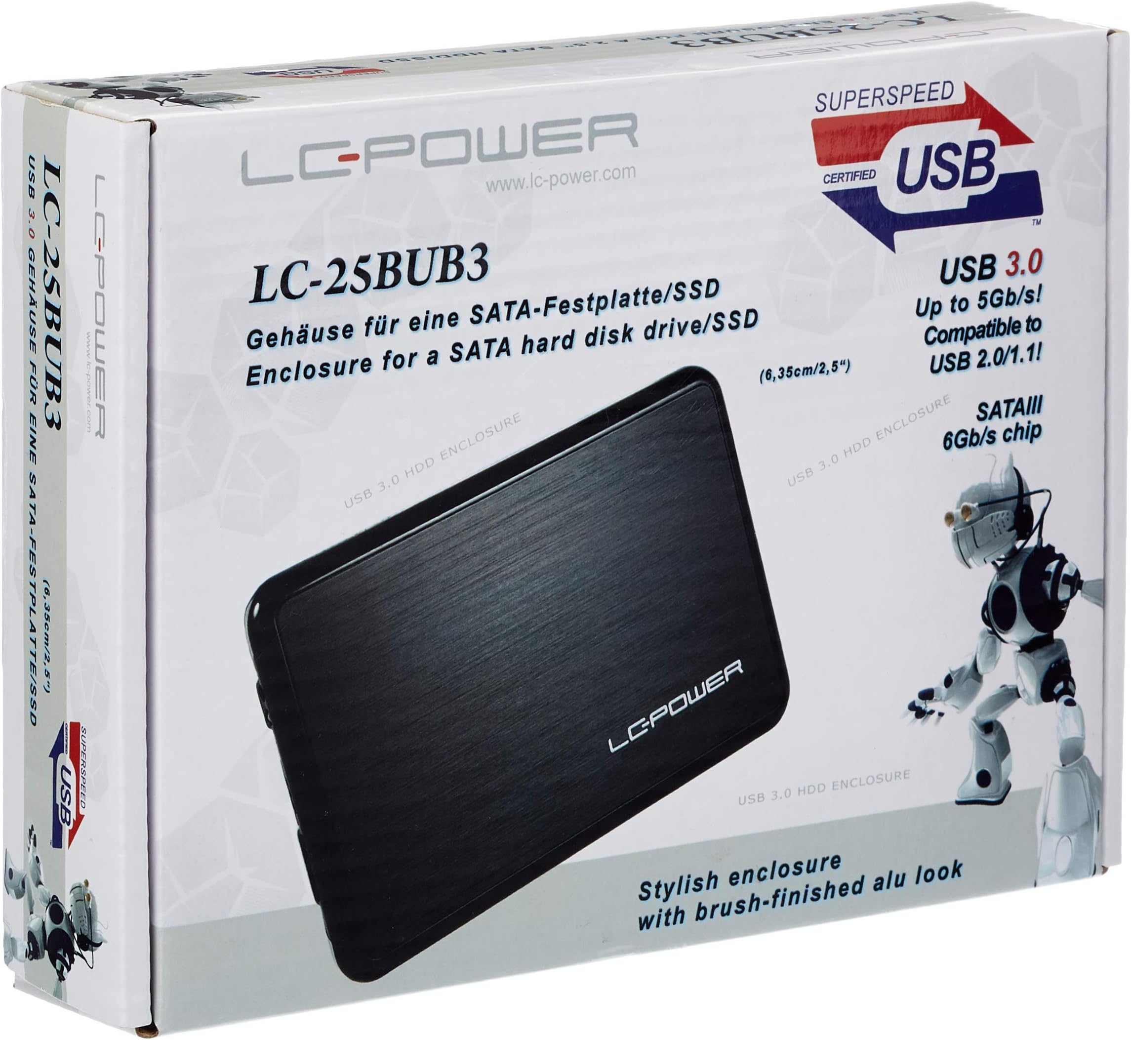 AISENS - ASDS-D03B - Docking station doppia Bahia Asds-D03B SATA 2.5/3.5A USB 3.0/3.1 Gen1, Clone, Nero