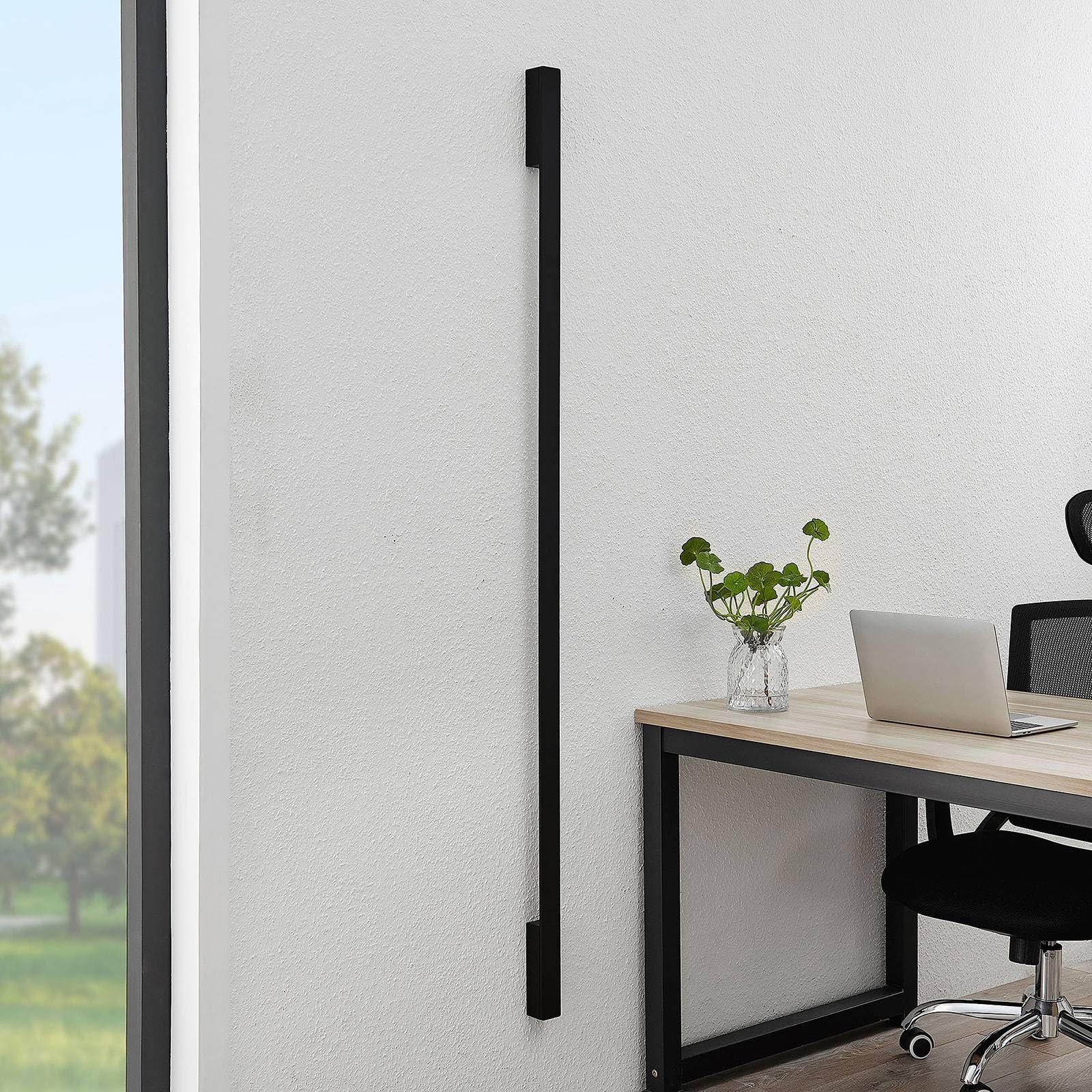 Arcchio LED Wandleuchte, Wandlampe Innen Ivano (Modern) in Schwarz aus Aluminium (2 flammig) - Wandstrahler Wandbeleuchtung Schlafzimmer/Wohnzimmer Flurleuchte