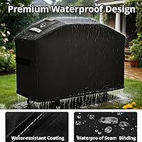 Vista 5 de Cubierta de parrilla resistente para Blackstone de 28 pulgadas con capucha, cubierta premium 5484 a prueba de roturas, cubierta plana para parrilla