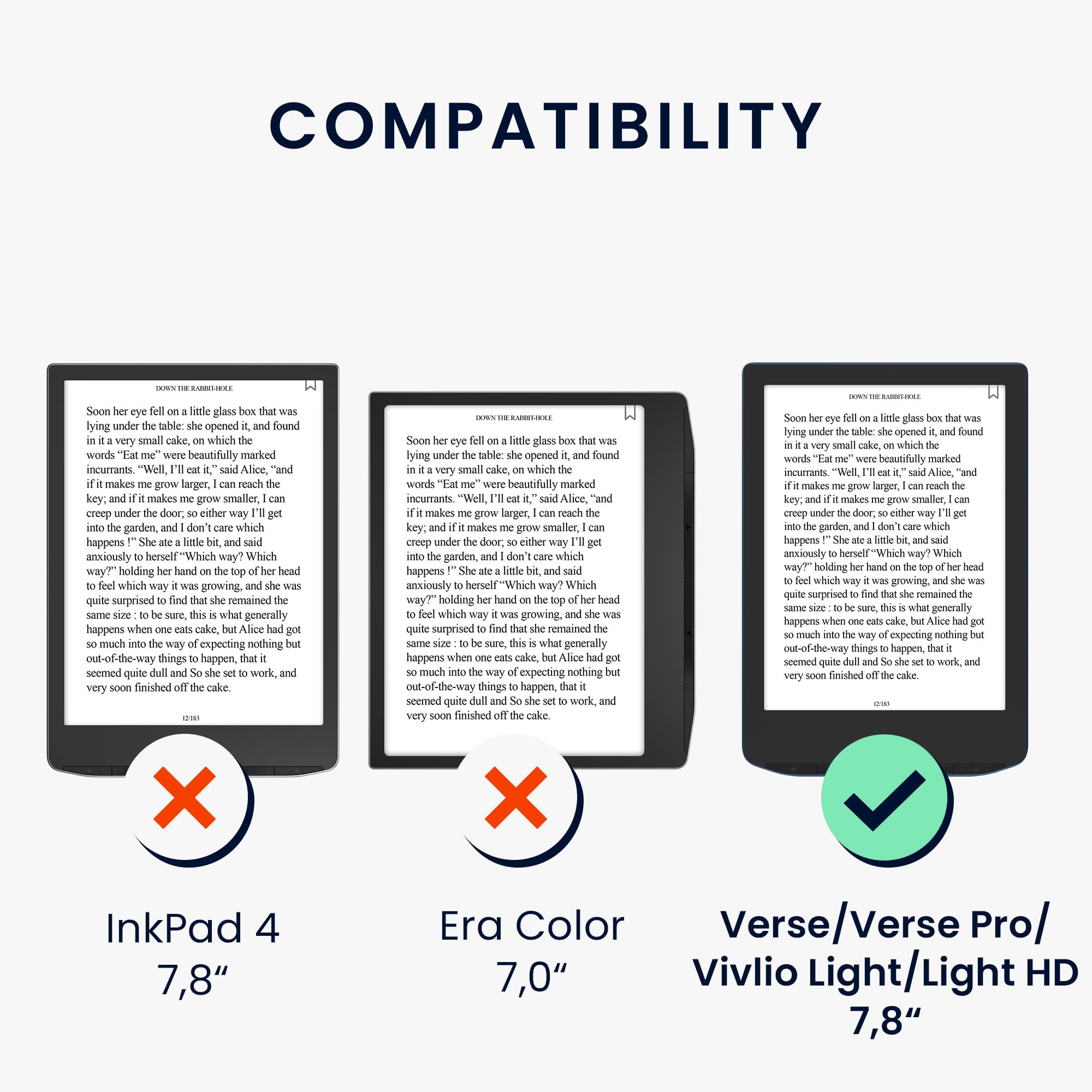 kwmobile Étui Compatible avec Pocketbook Verse/Pro/Color/Vivlio Light/Light HD Coque - Étui à Rabat magnétique Tablette eReader Similicuir avec Sangle - Vert