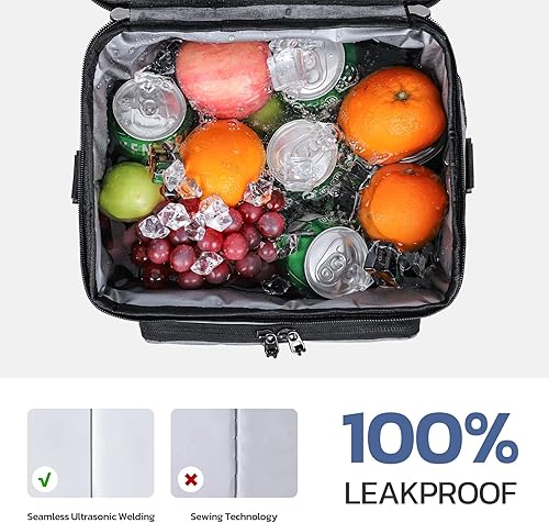 Miniatura 6 de Maelstrom Lonchera para hombres, bolsa de almuerzo aislada para mujereshombres, bolsa de almuerzo a prueba de fugas, bolsa de almuerzo