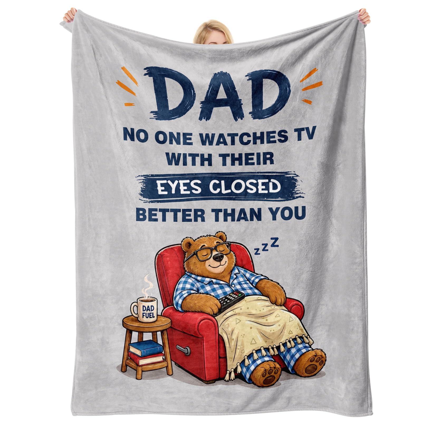 Einanmut Dad Birthday Gifts, Dad Blanket Gifts from Daughter Son