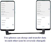 Vista 6 de Cable de extensión tipo C 3.1 de 90 grados USB 3.1 tipo C macho a macho Gen 2 (10Gbps) Cable de extensión de conector compatible con carga, datos