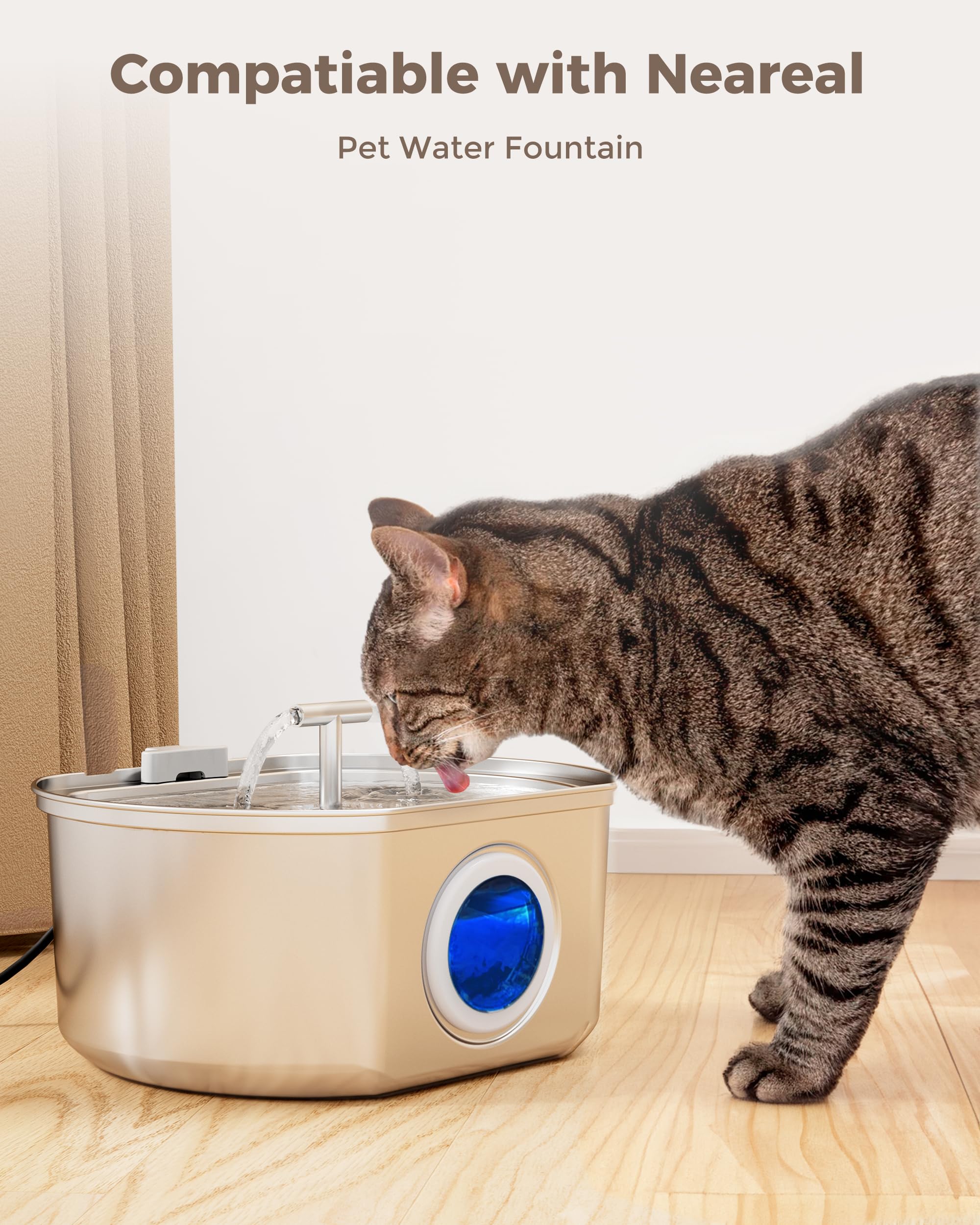 Cat Water Fountain Replacement Water Pump - Quiet Replacement Pump - ideal for 3.2L/108oz Cat Drinking Fountain Automatic Pet Water Dispenser - image 2