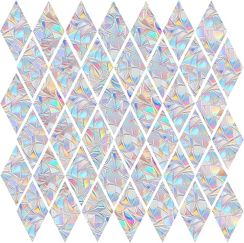 Shawula 75 calcomanías de diamante anticolisión para ventana, calcomanías anticolisión para salvar a los pájaros de colisiones de ventanas, vinilo