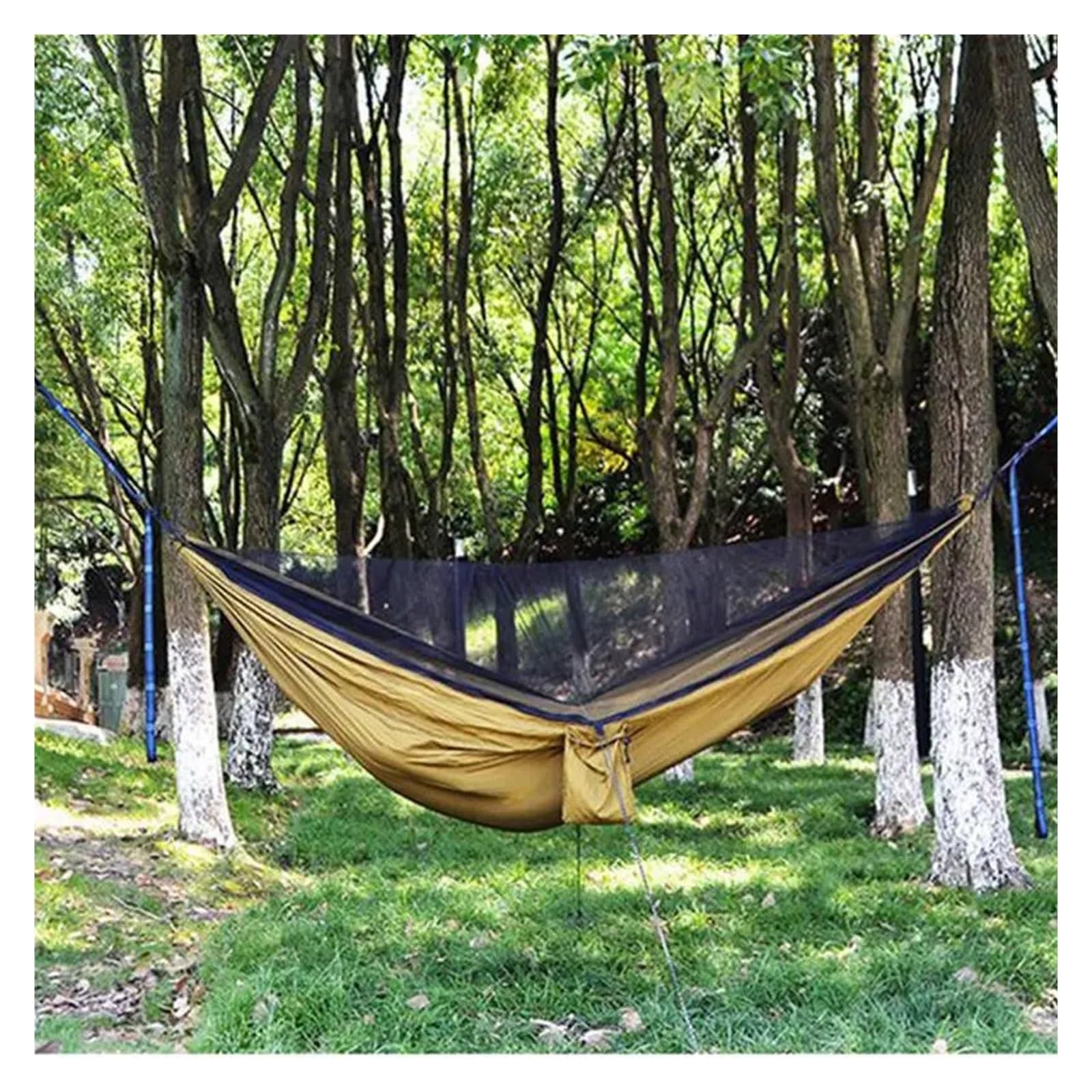 Hamac, Lot De 2 Hamacs avec Moustiquaire, Pliable pour Le Camping/Jardin