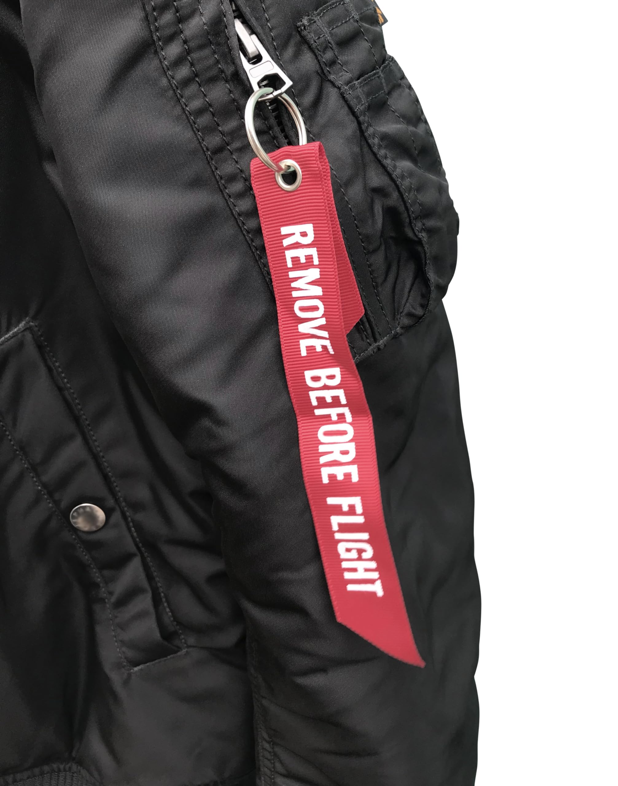 REMOVE BEFORE FLIGHT Llavero Tirador de cremallera 2X