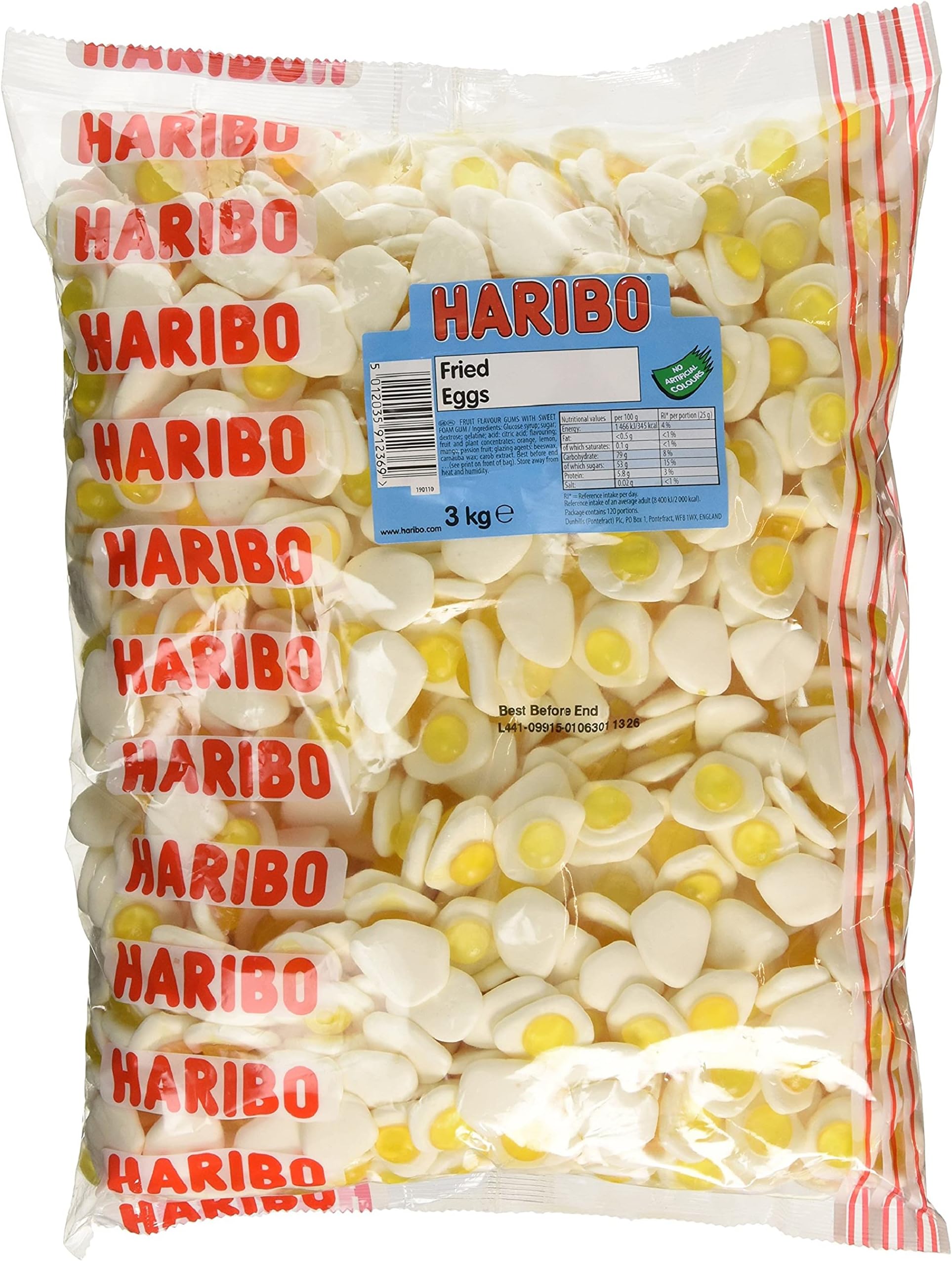 Haribo Fried Eggs Bulk Bag 3 Kg