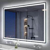 S'bagno Fürdőszobai Tükör Hangszóróval és LED Világítással, 100x70 cm, Bluetooth , Páramentesítővel, Érintésvezérléssel 1