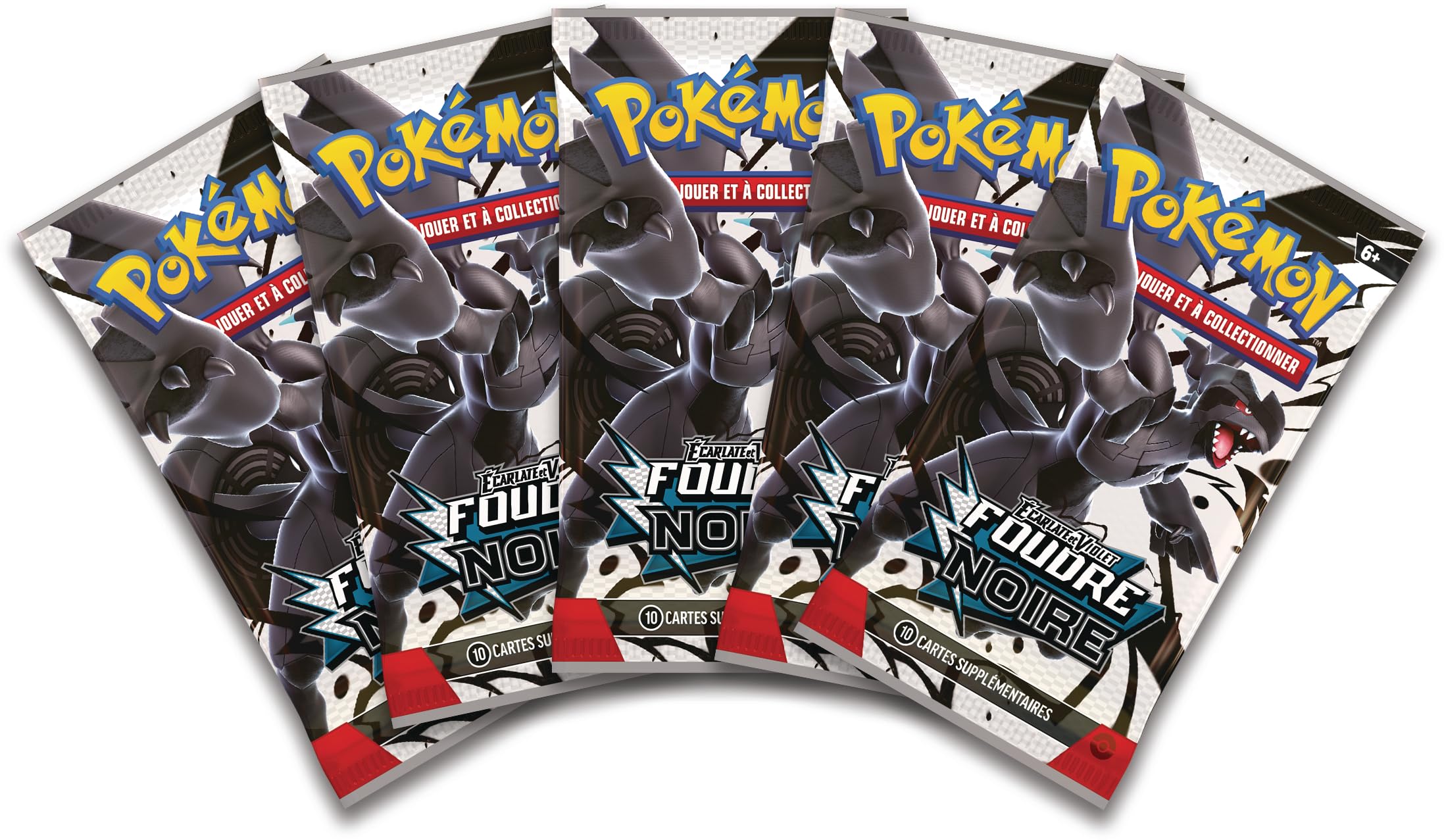 Pokémon : Collection classeur Écarlate et Violet – Foudre Noire (classeur Zekrom et 5 boosters) du JCC Pokémon