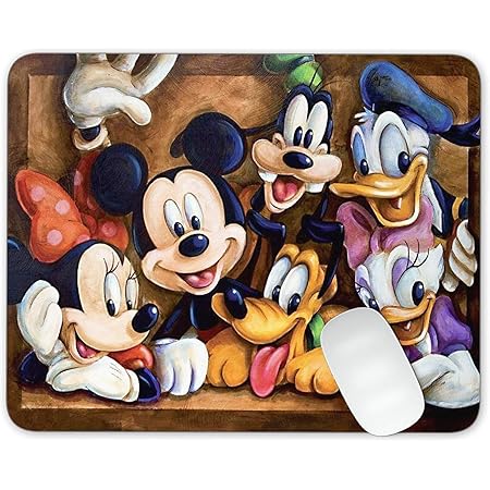 Mickey Mouse and Donald Duck and Goofy Mouse Pad Office Mouse Pad Gaming Mouse Pad Mat Mouse Pad