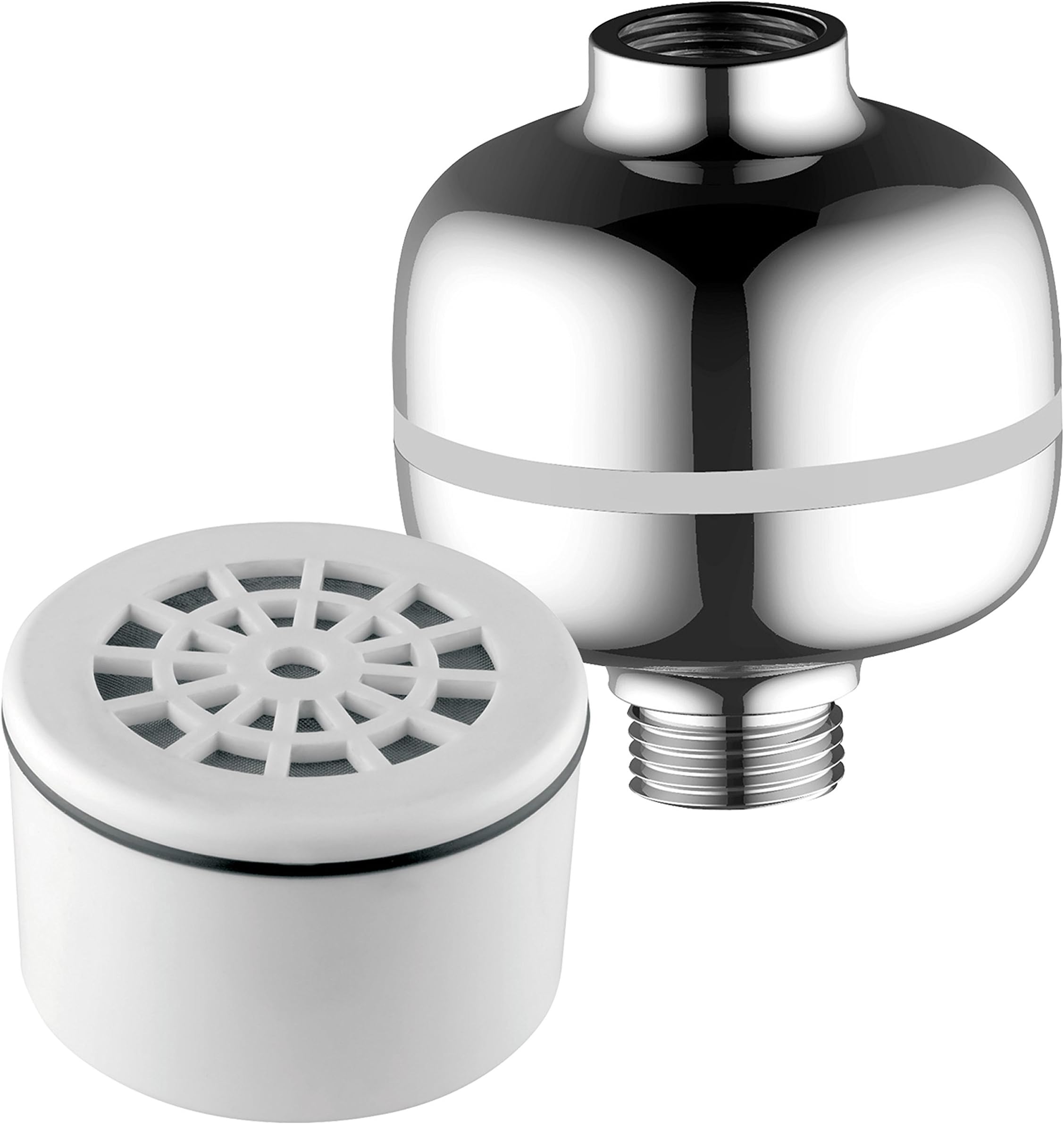 AquaCare by HotelSpa® 1138 Advanced High Intensity Super Compact Universal Shower Filter with Replaceable 3 Stage Shower Filter Cartridge