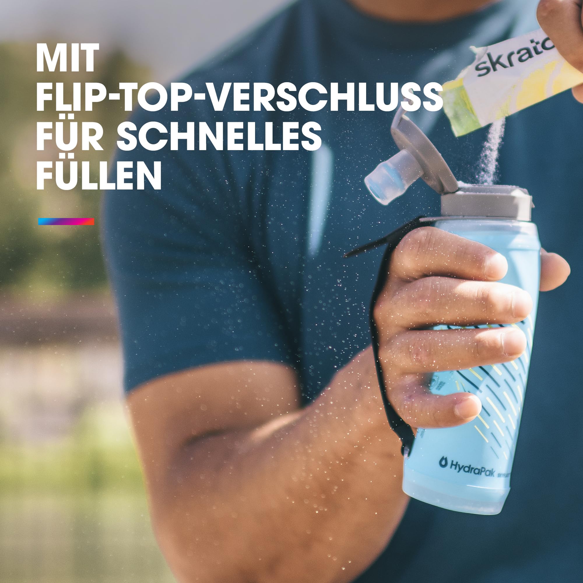 Hydrapak UltraFlask+ 500 Ml - Komprimierbare Softflask-Trinkflasche Mit