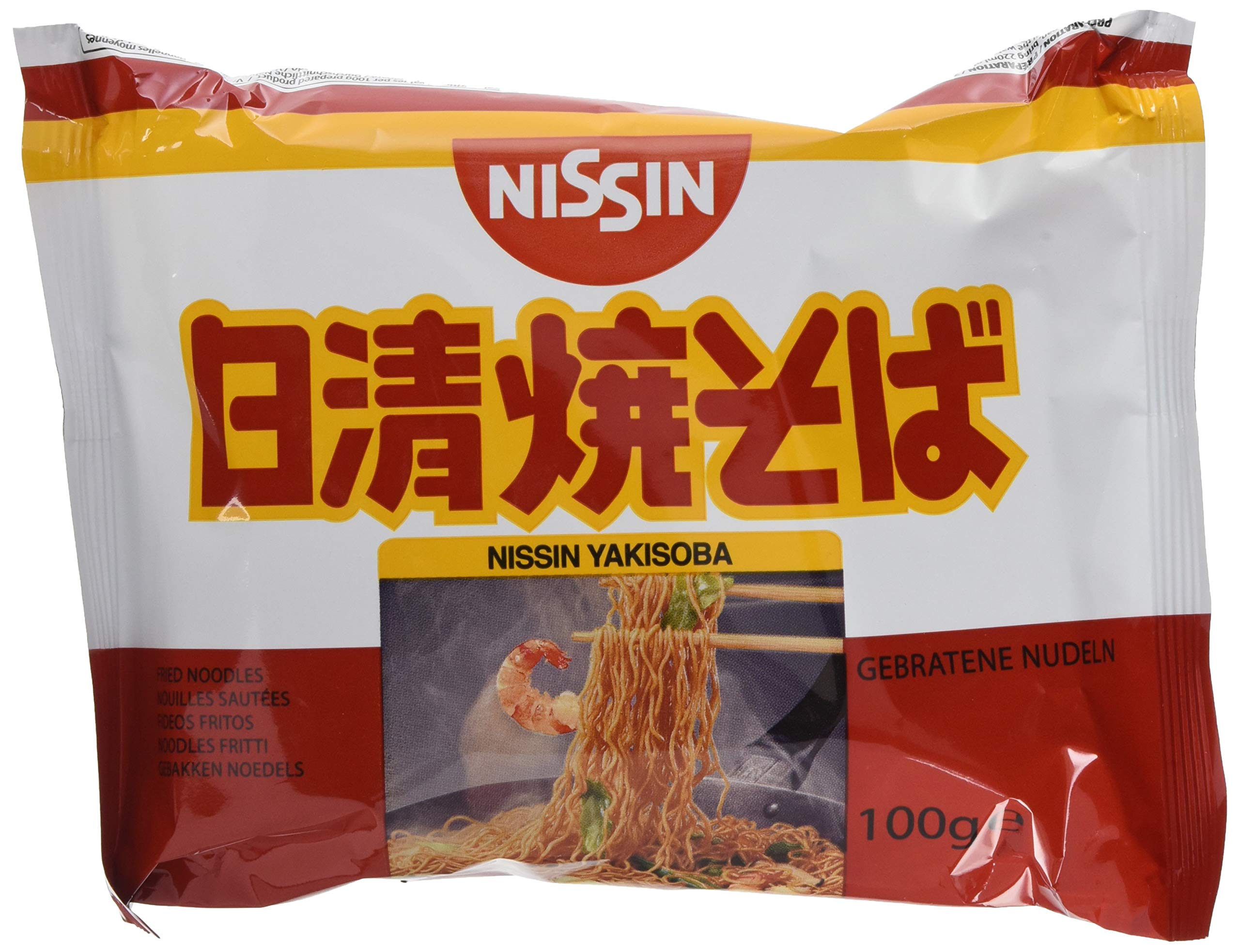 Nissin Demae Ramen – Yakisoba, 10er Pack, Instant-Nudeln japanischer Art, mit Yakisoba-Sauce & asiatischen Gewürzen, schnell & einfach zubereitet, asiatisches Essen (10 x 100 g)