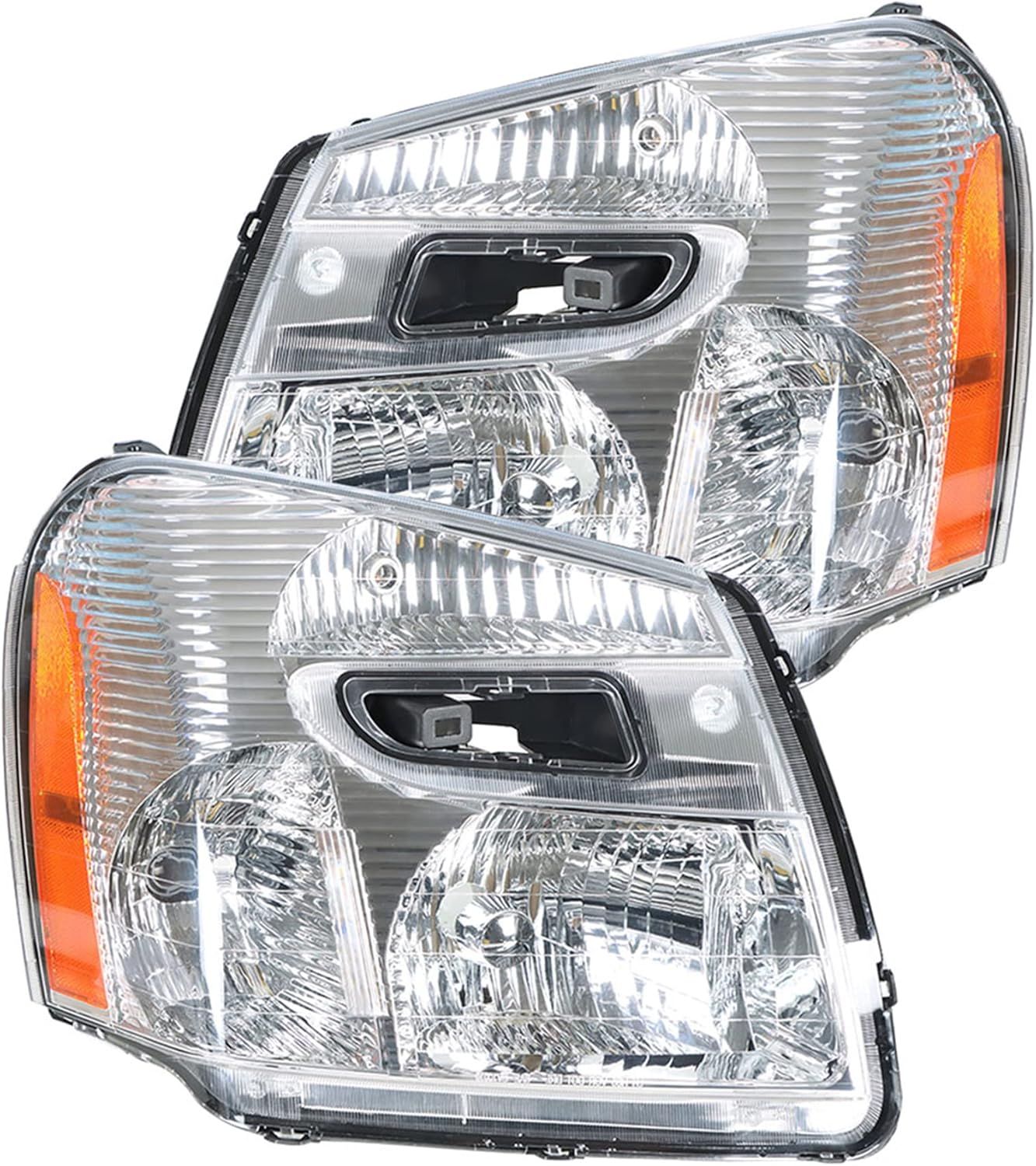 WFLNHB Headlights Assembly 15888058 15888059 Replacement for Equinox 2005-2009 Projector Headlamps Pair Left and Right Side