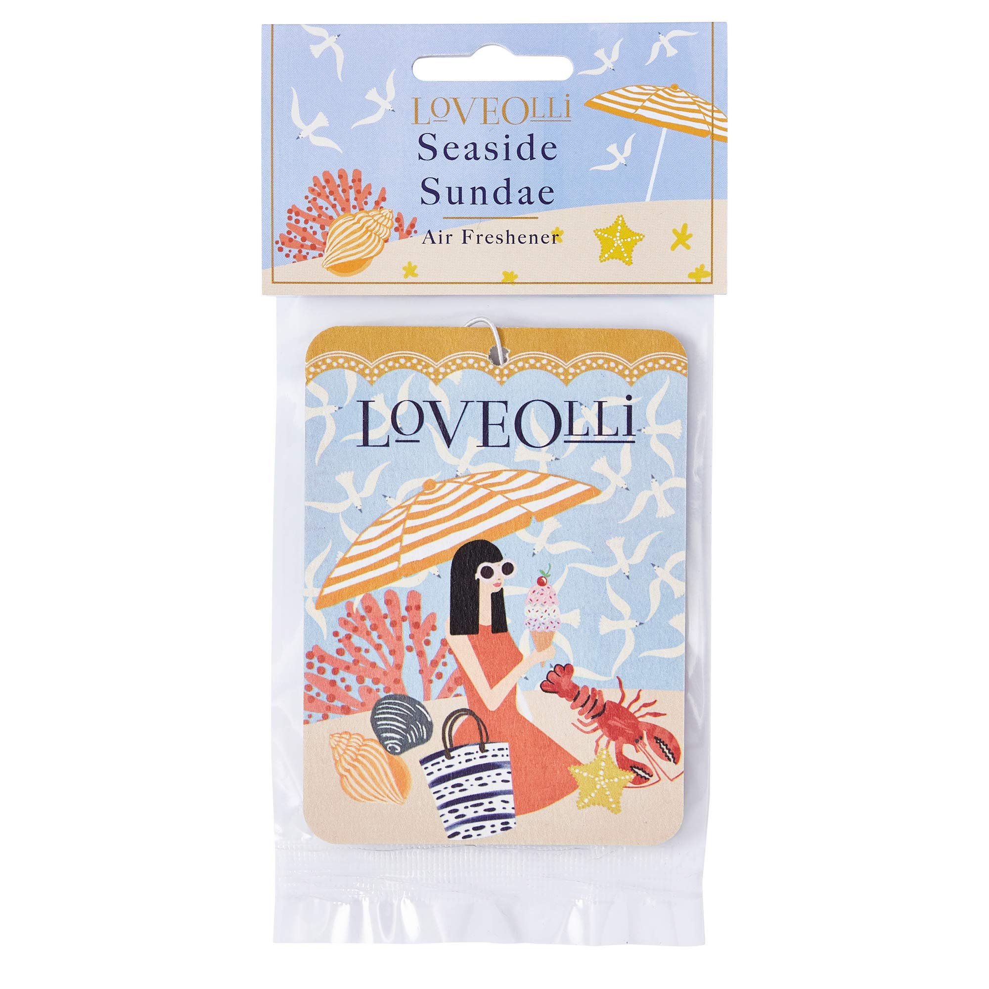 Love Olli LoveOlli Car Freshener Seaside Sundae, Multi, One Size