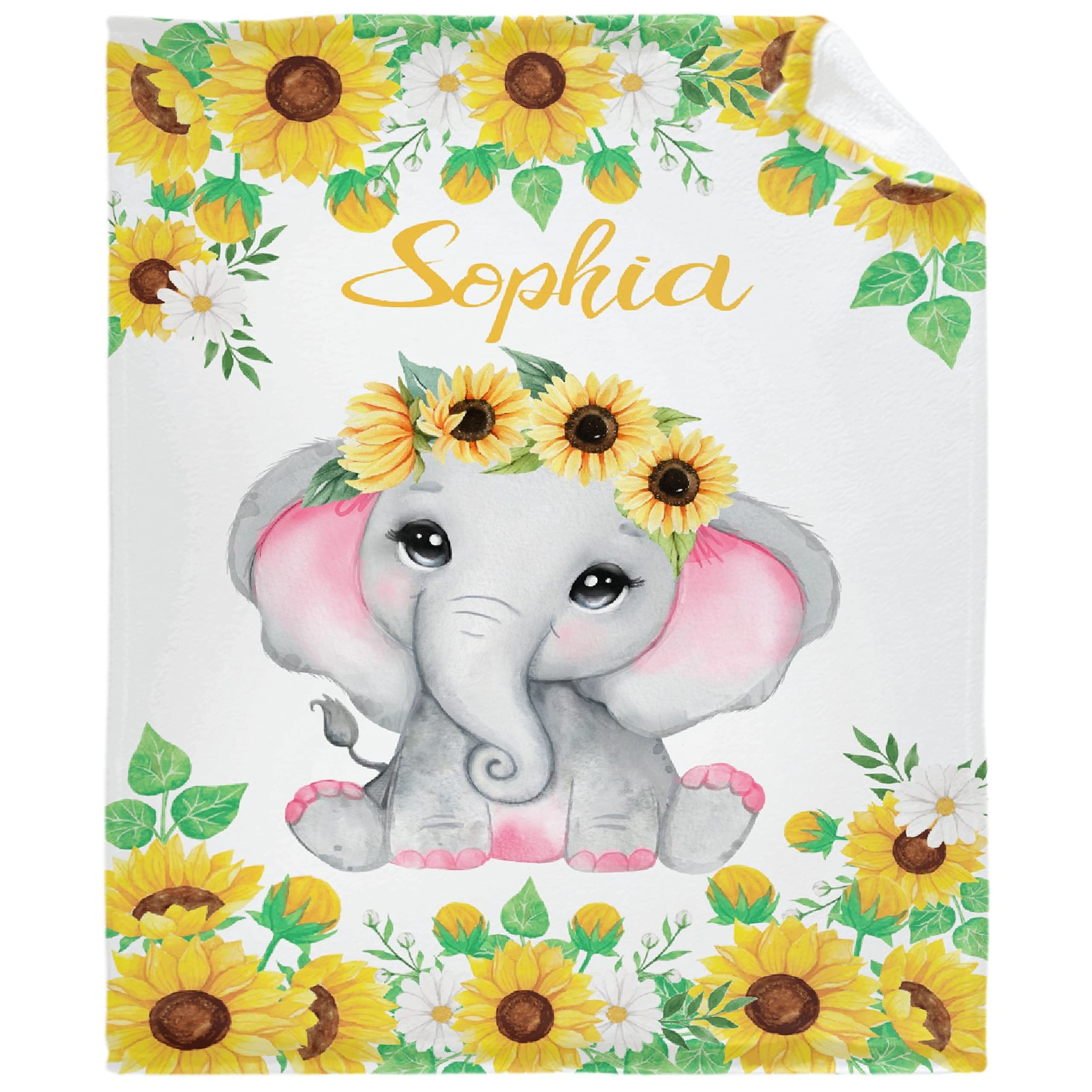 Aazon.co: Personalized Baby Blanket For Girls,Baby Blanket With Nae,Custo Baby Blanket Throw...