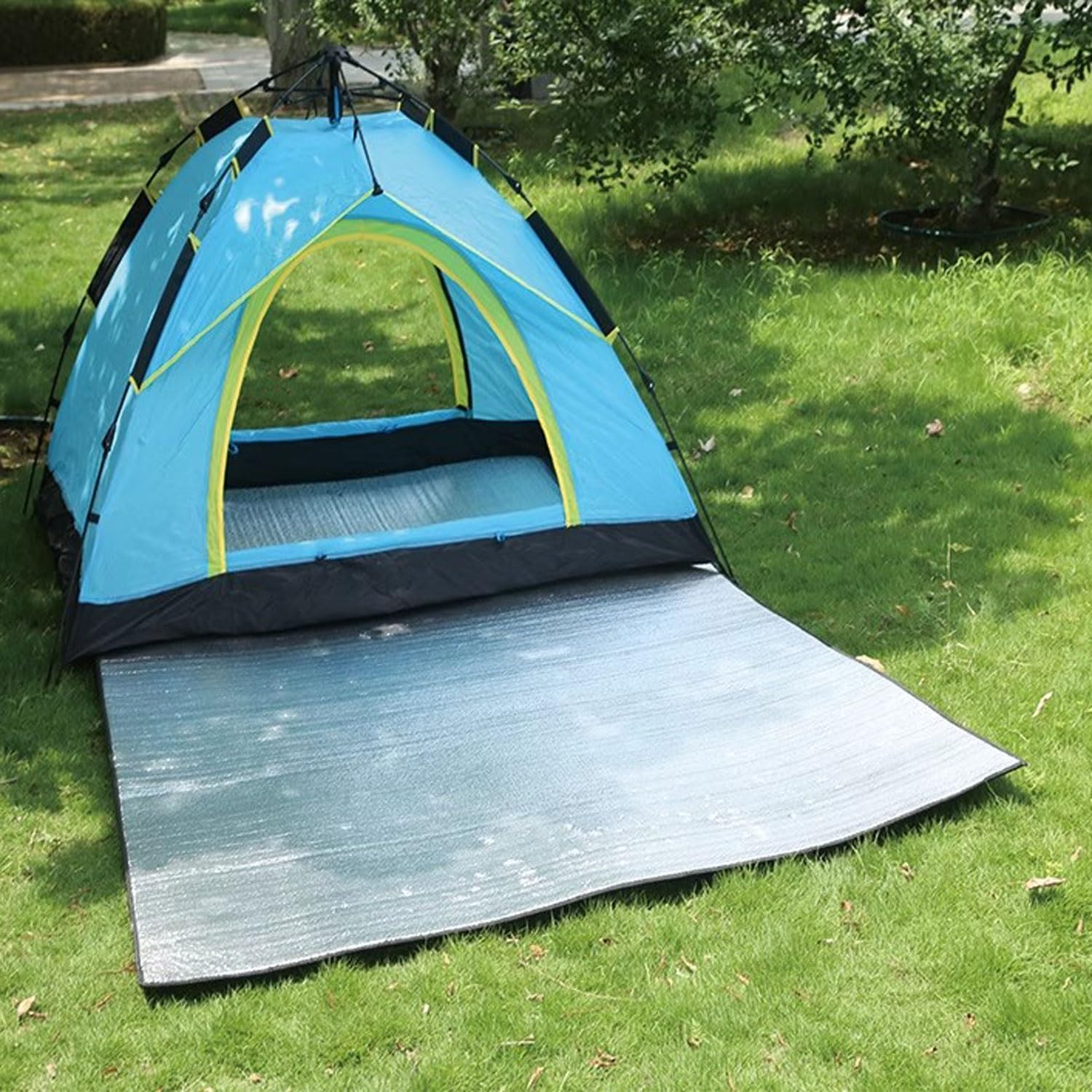 Isolierende Schaumstoffmatte – wasserdichte doppelseitige thermische Campingmatte, 7 mm dick, faltbar und feuchtigkeitsbeständig, perfekt für Zelt- und Outdoor-Aktivitäten