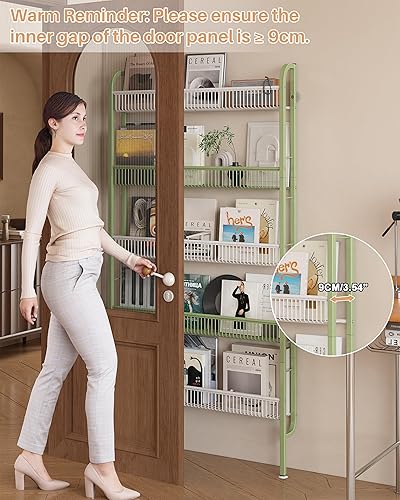 Miniatura 3 de UMDONX Estante de baño estrecho de 5 niveles, estante de almacenamiento delgado que ahorra espacio para baño y cocina