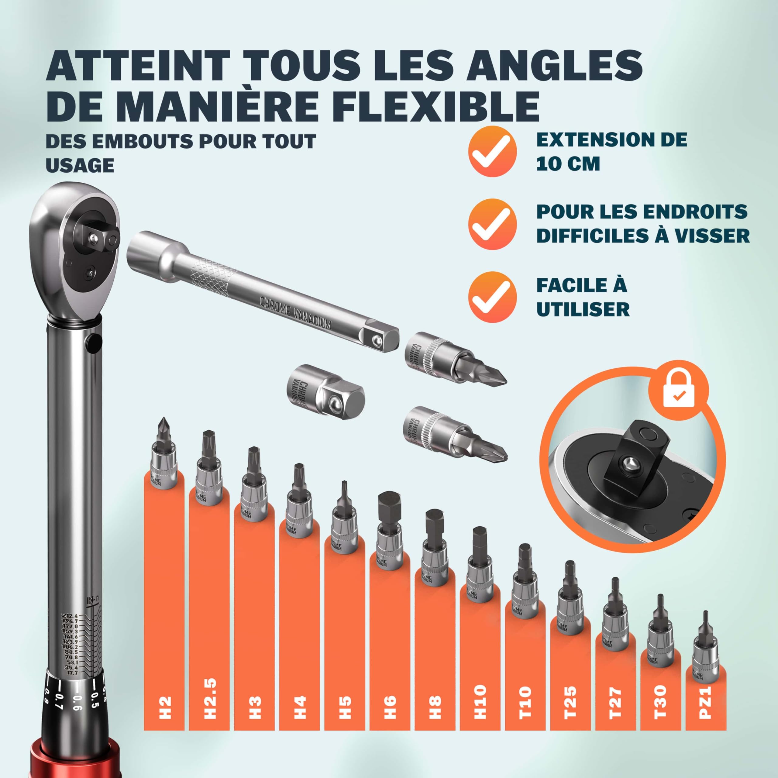MONZANA® Pied d'atelier vélo Pliable 30/50kg clé dynamométrique 1/4' 1-25 Nm 18 pcs boîte Sac de Rangement Pied de réparation vélo électrique Support VTT